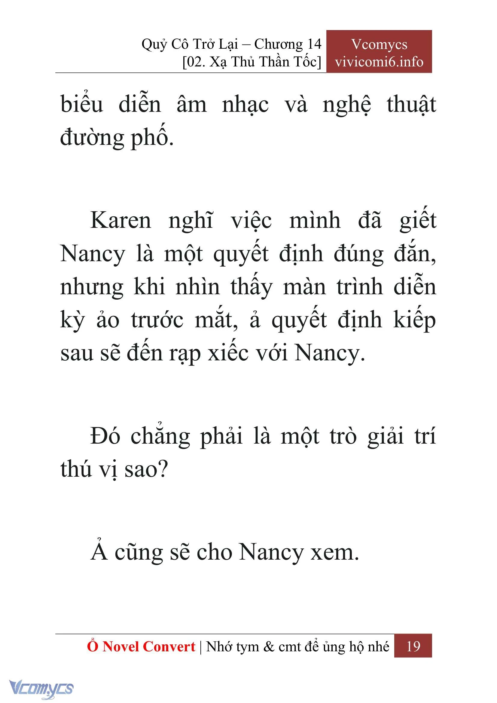 [Novel] Quý Cô Trở Lại Chapter  14 - 21