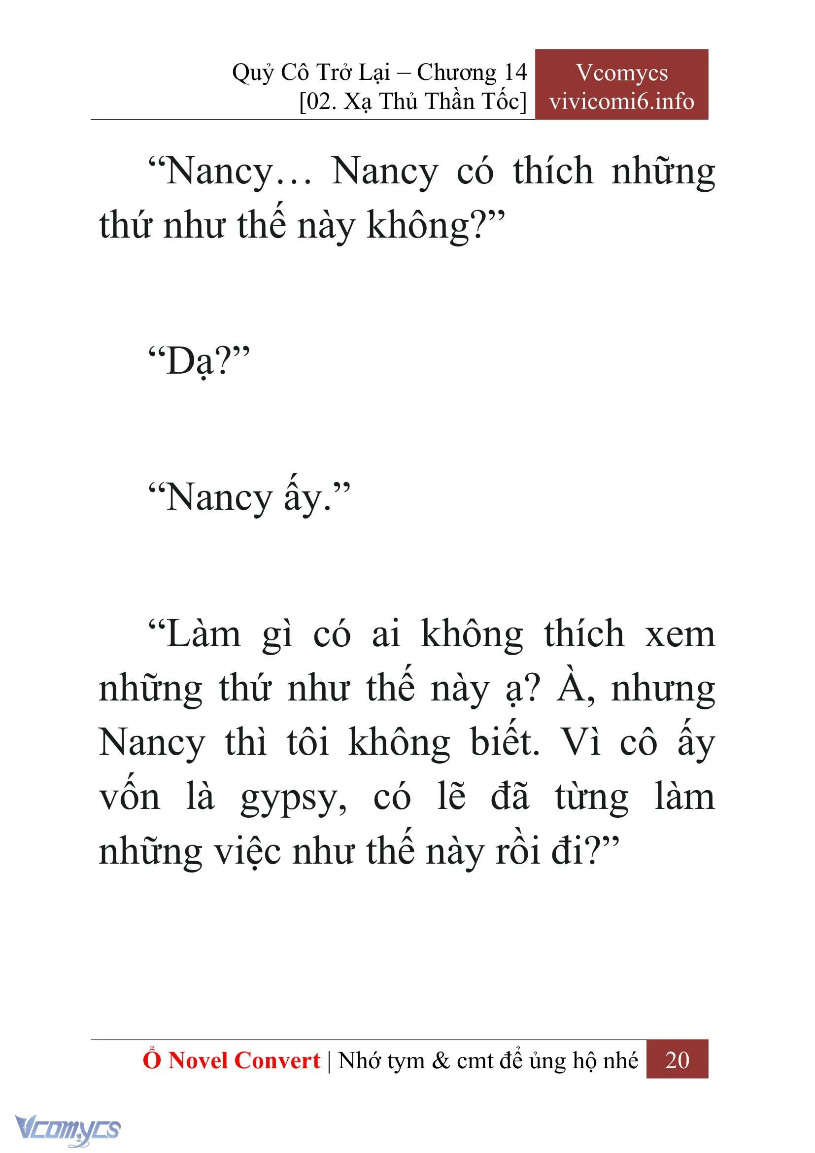 [Novel] Quý Cô Trở Lại Chapter  14 - 22