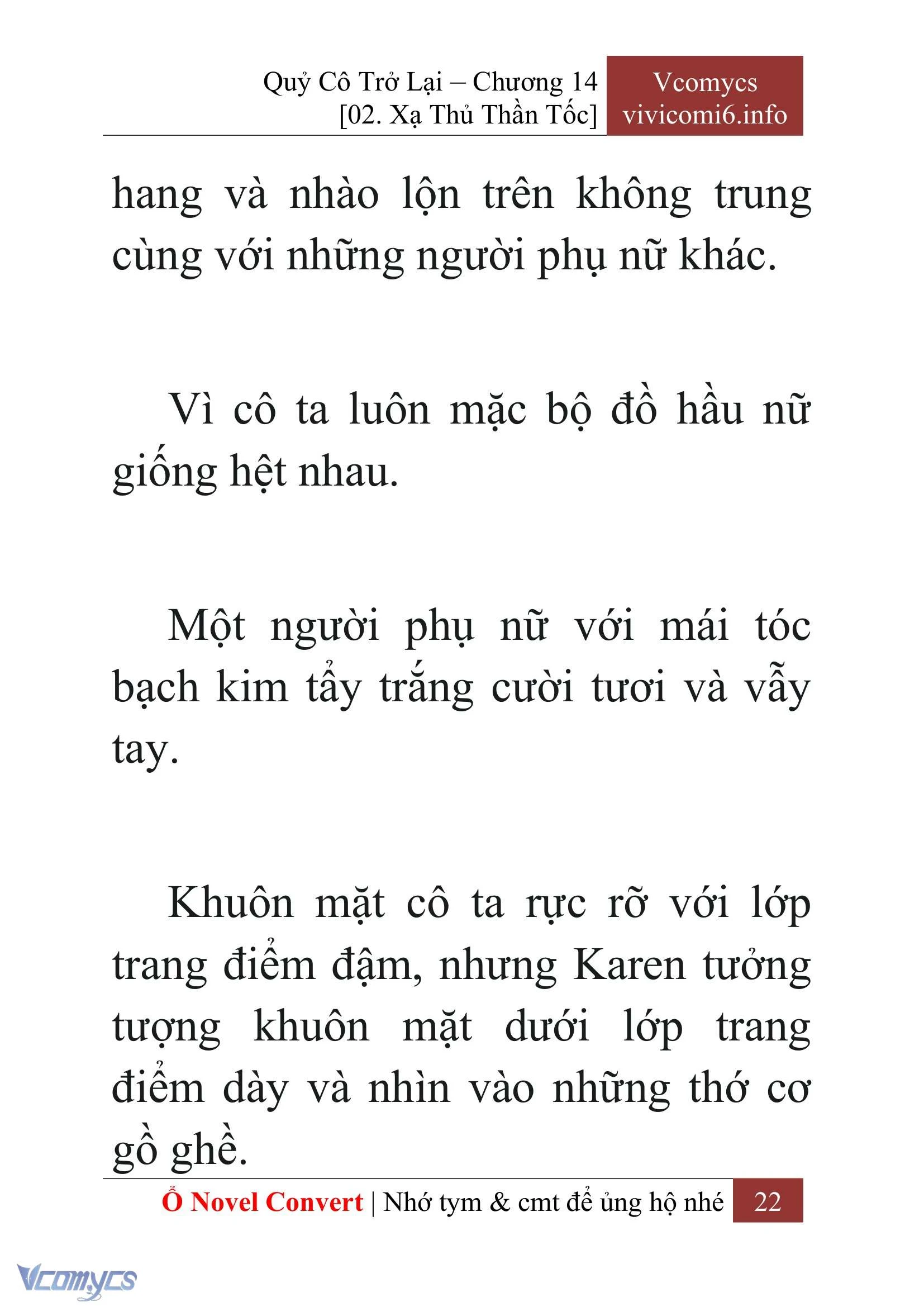 [Novel] Quý Cô Trở Lại Chapter  14 - 24