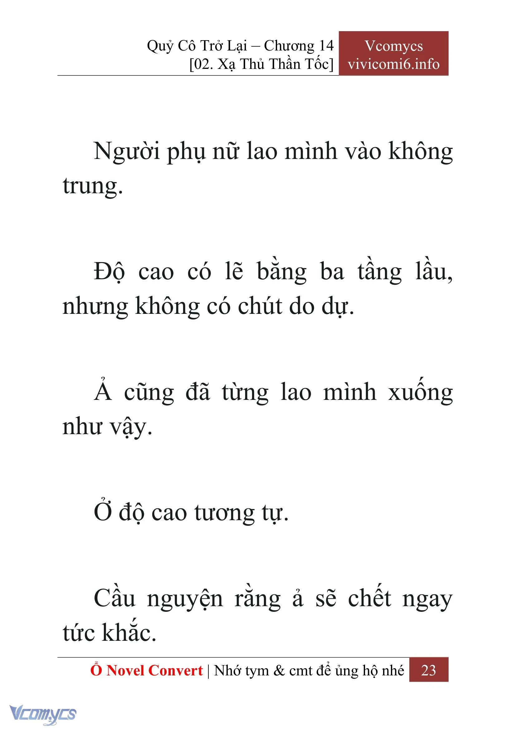 [Novel] Quý Cô Trở Lại Chapter  14 - 25