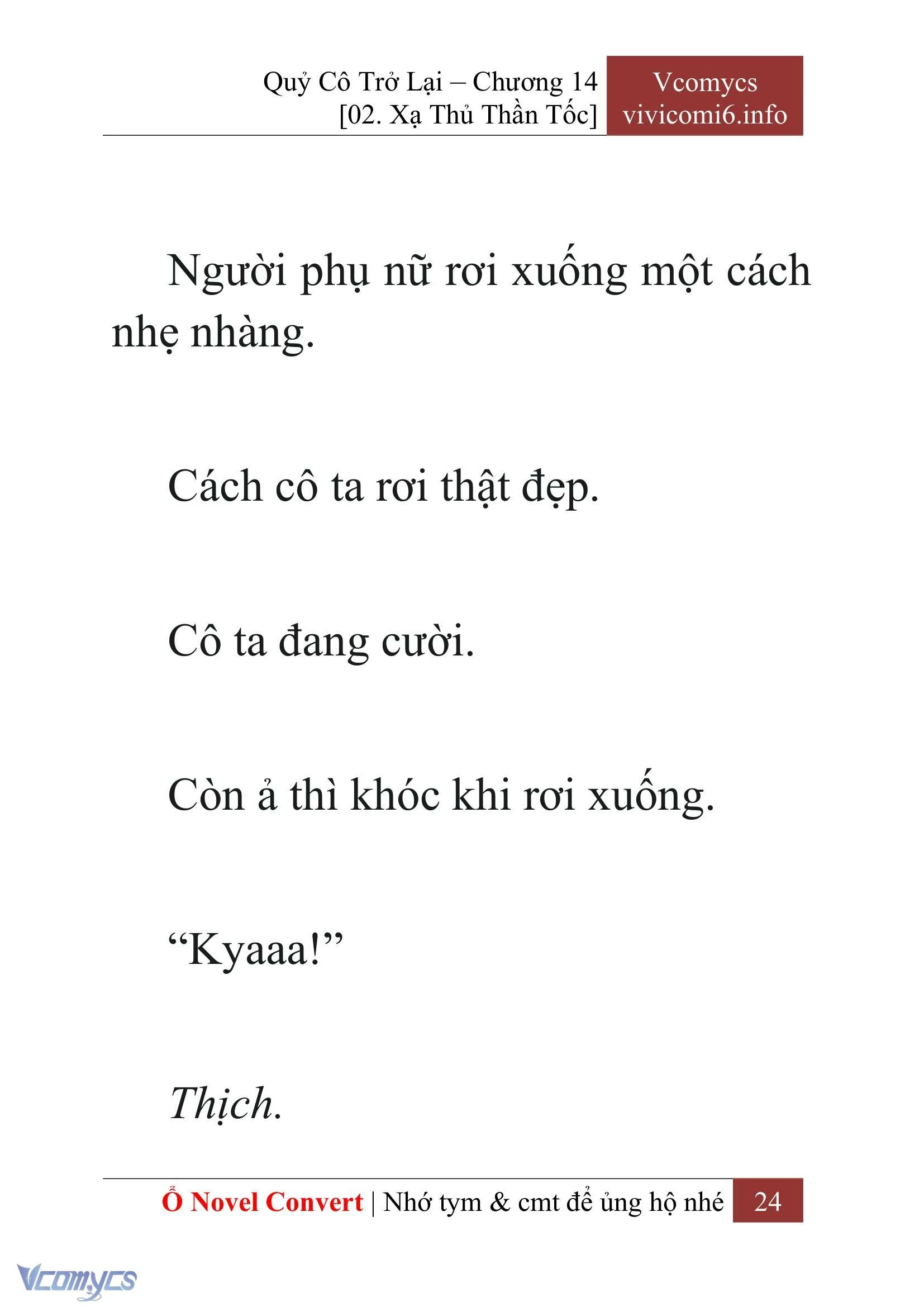 [Novel] Quý Cô Trở Lại Chapter  14 - 26