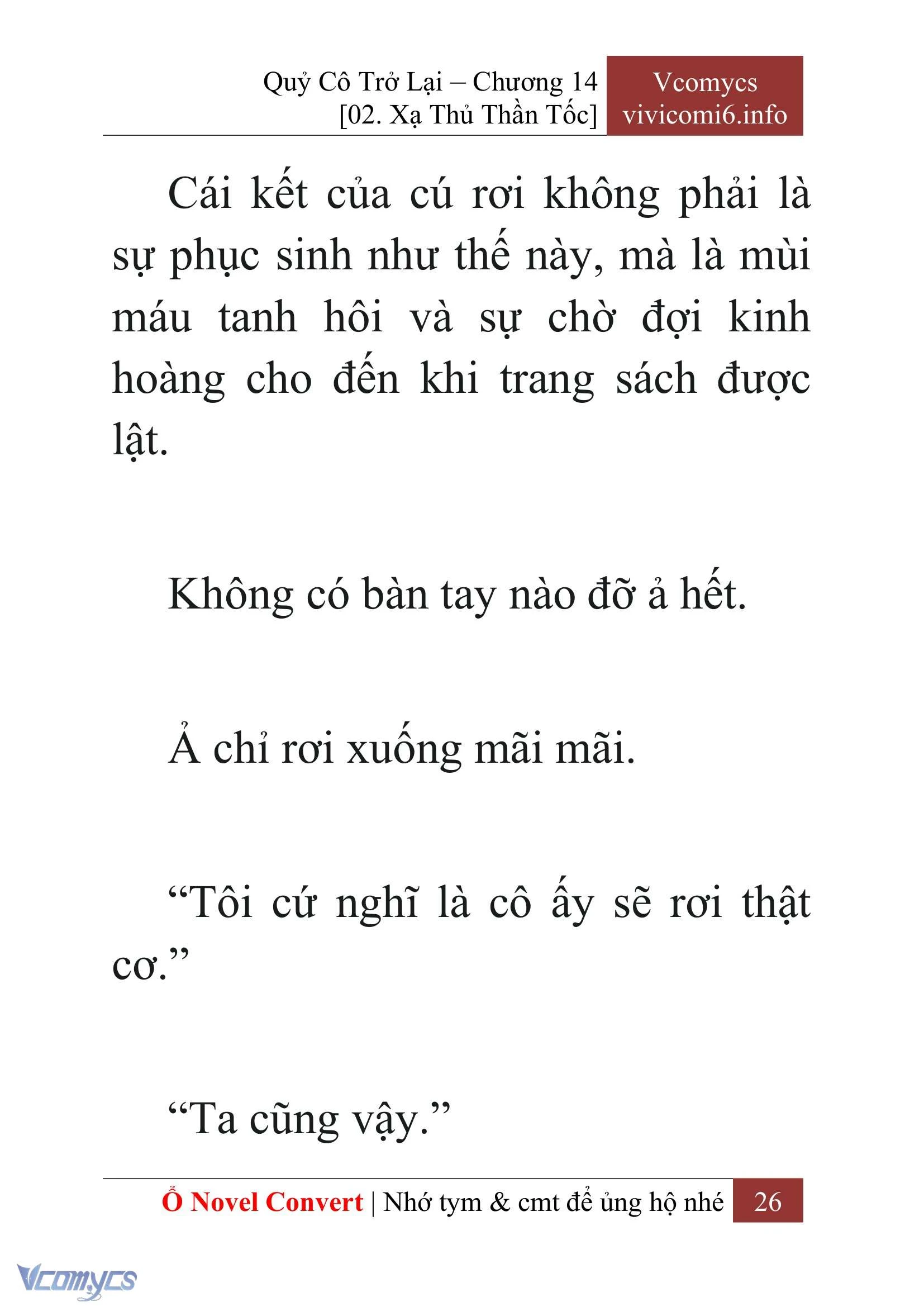[Novel] Quý Cô Trở Lại Chapter  14 - 28