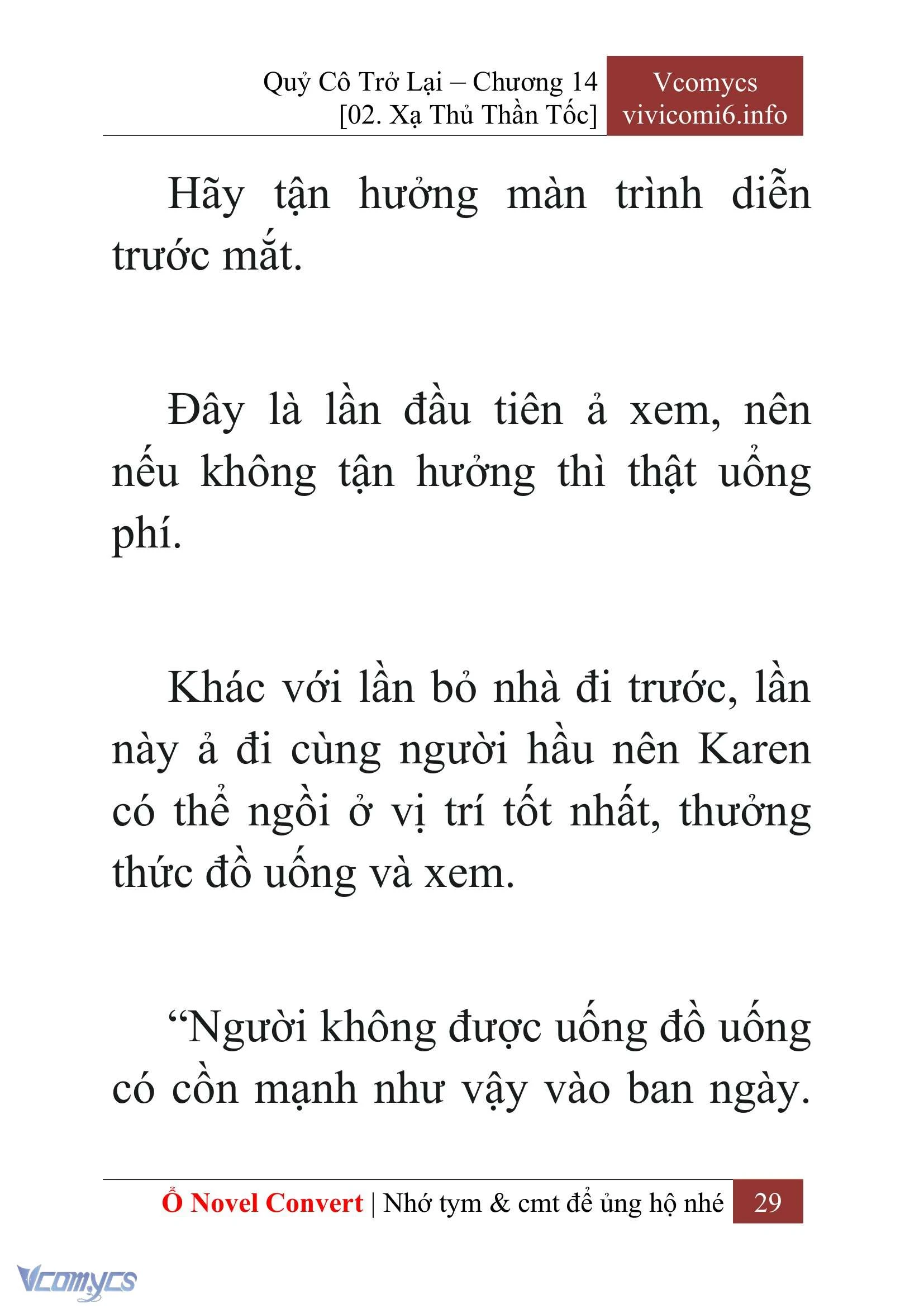[Novel] Quý Cô Trở Lại Chapter  14 - 31