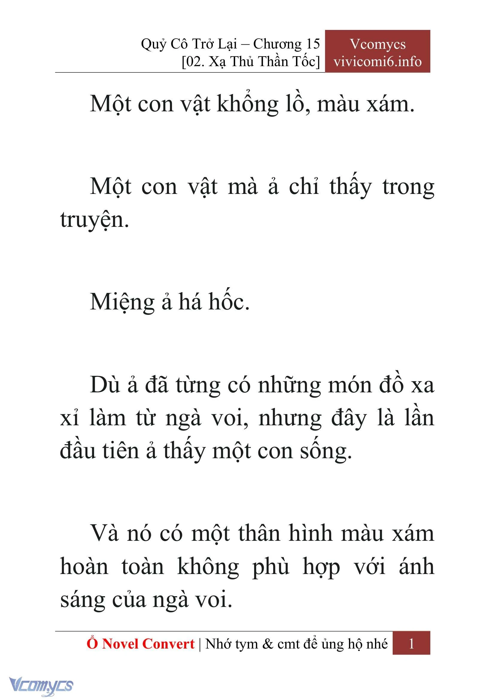 [Novel] Quý Cô Trở Lại Chapter  15 - 3