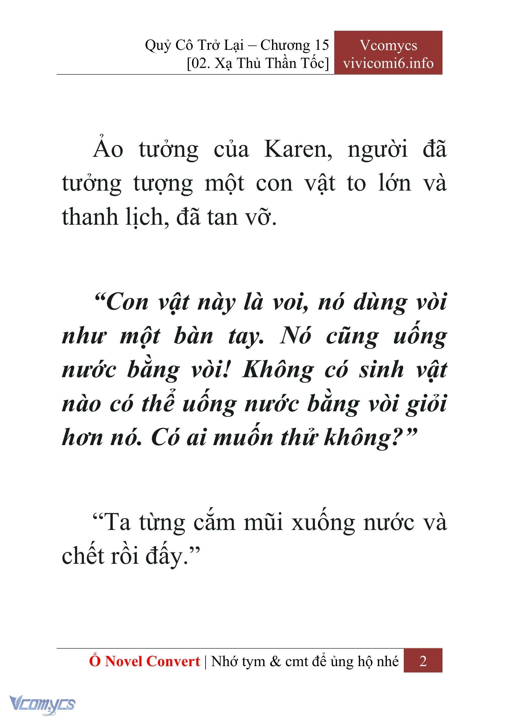 [Novel] Quý Cô Trở Lại Chapter  15 - 4