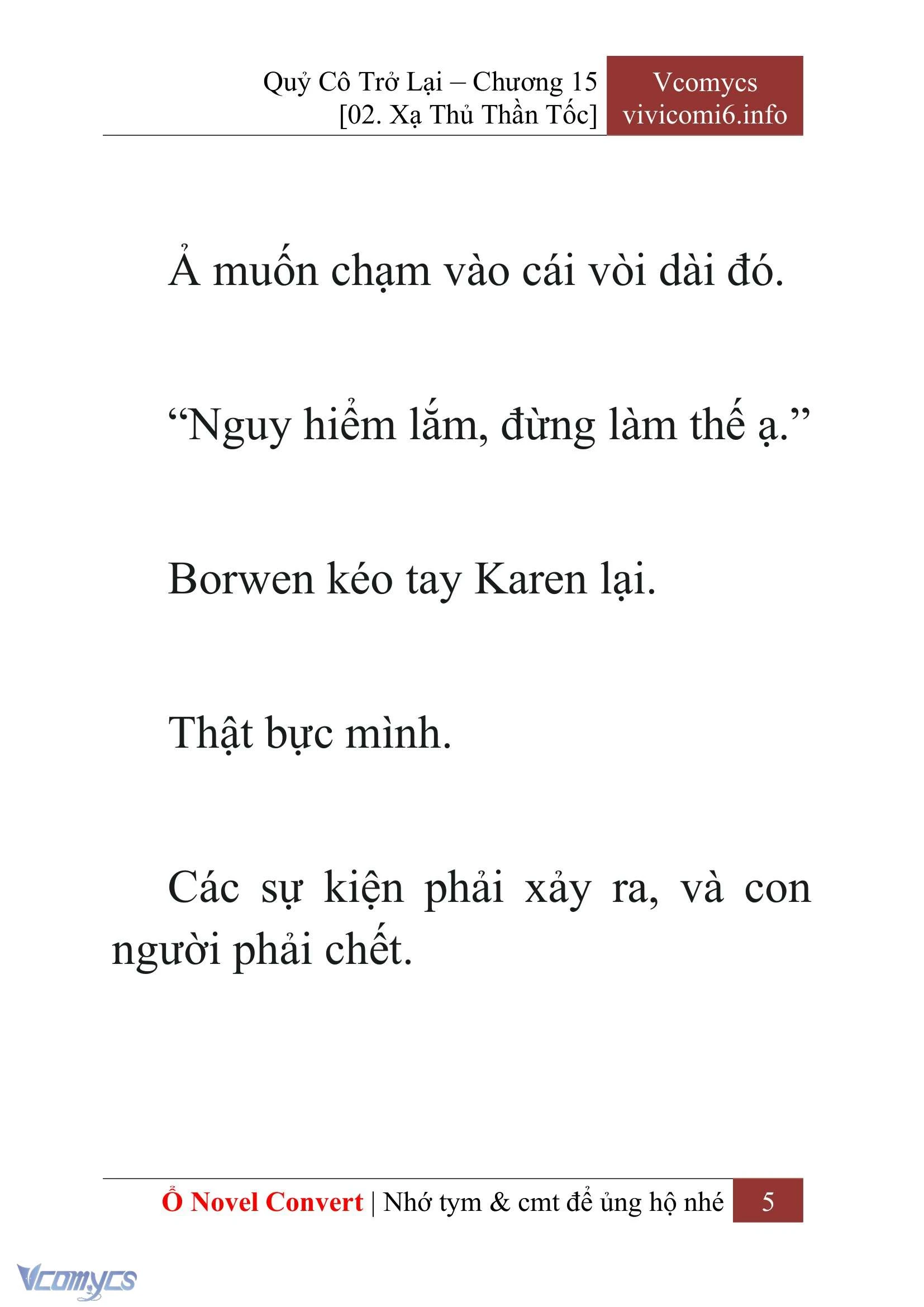[Novel] Quý Cô Trở Lại Chapter  15 - 7
