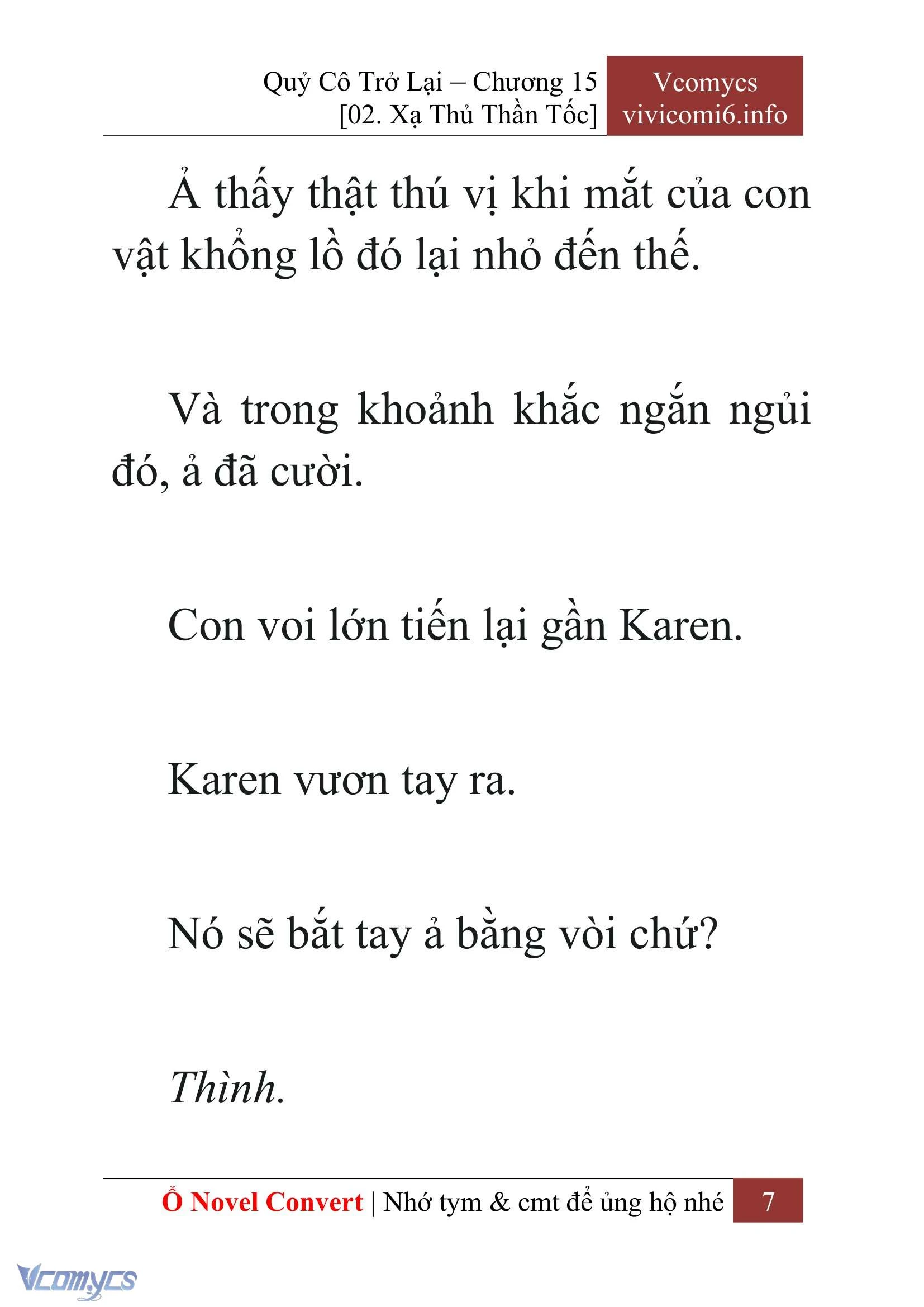 [Novel] Quý Cô Trở Lại Chapter  15 - 9