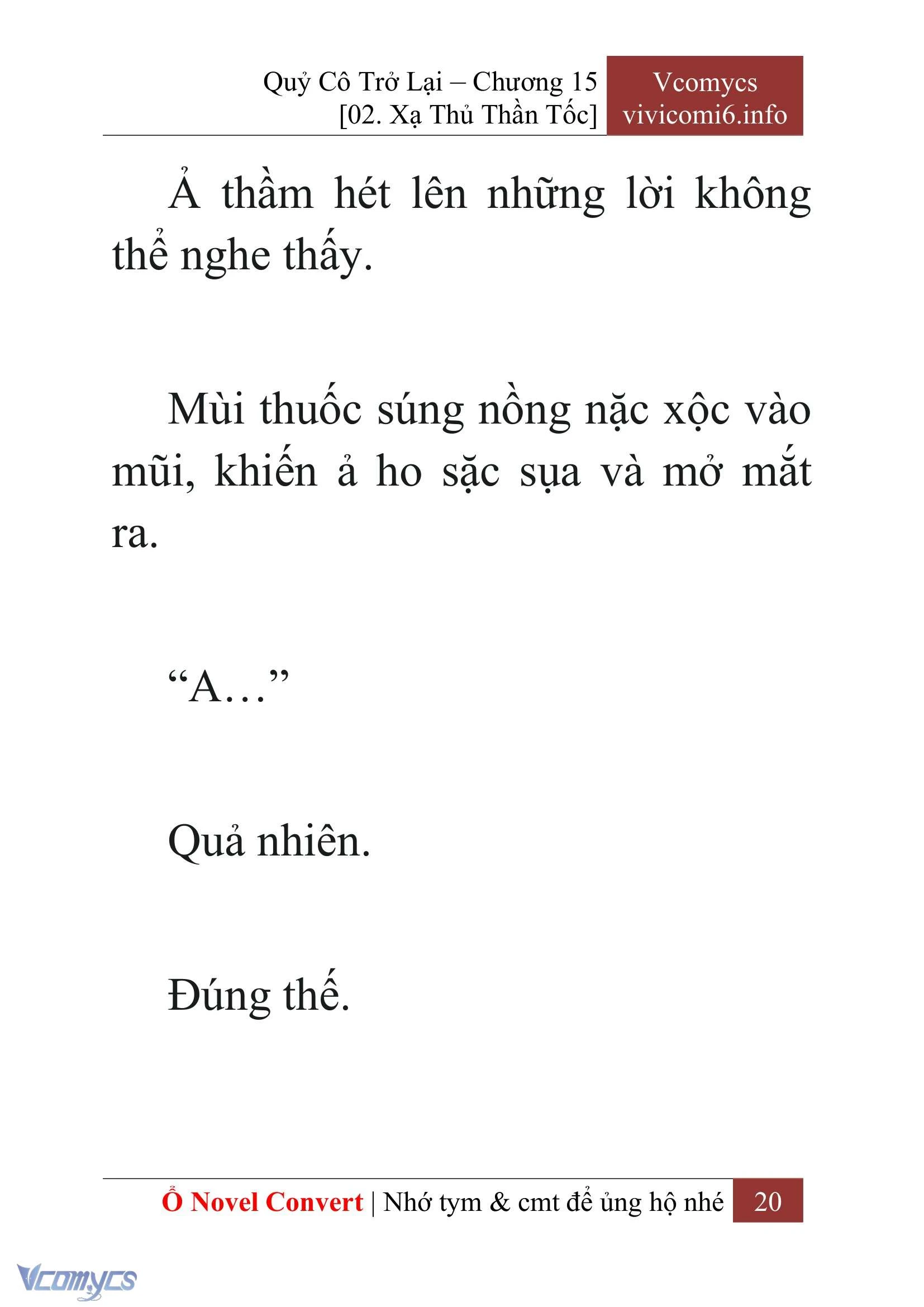 [Novel] Quý Cô Trở Lại Chapter  15 - 22