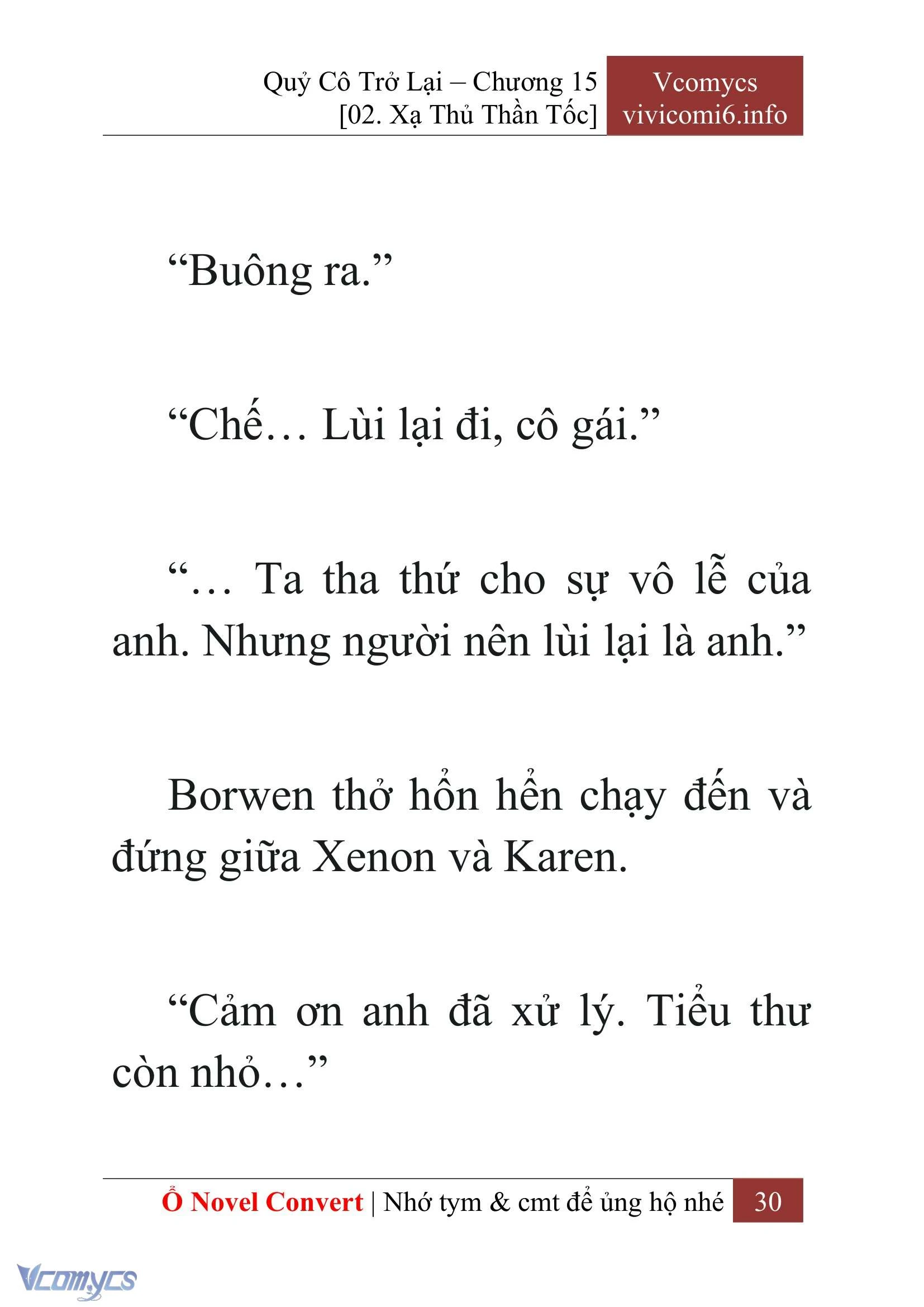 [Novel] Quý Cô Trở Lại Chapter  15 - 32