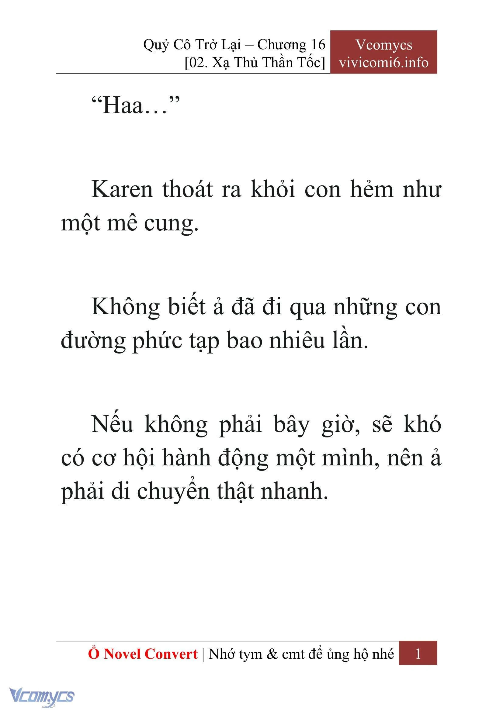 [Novel] Quý Cô Trở Lại Chapter  16 - 3