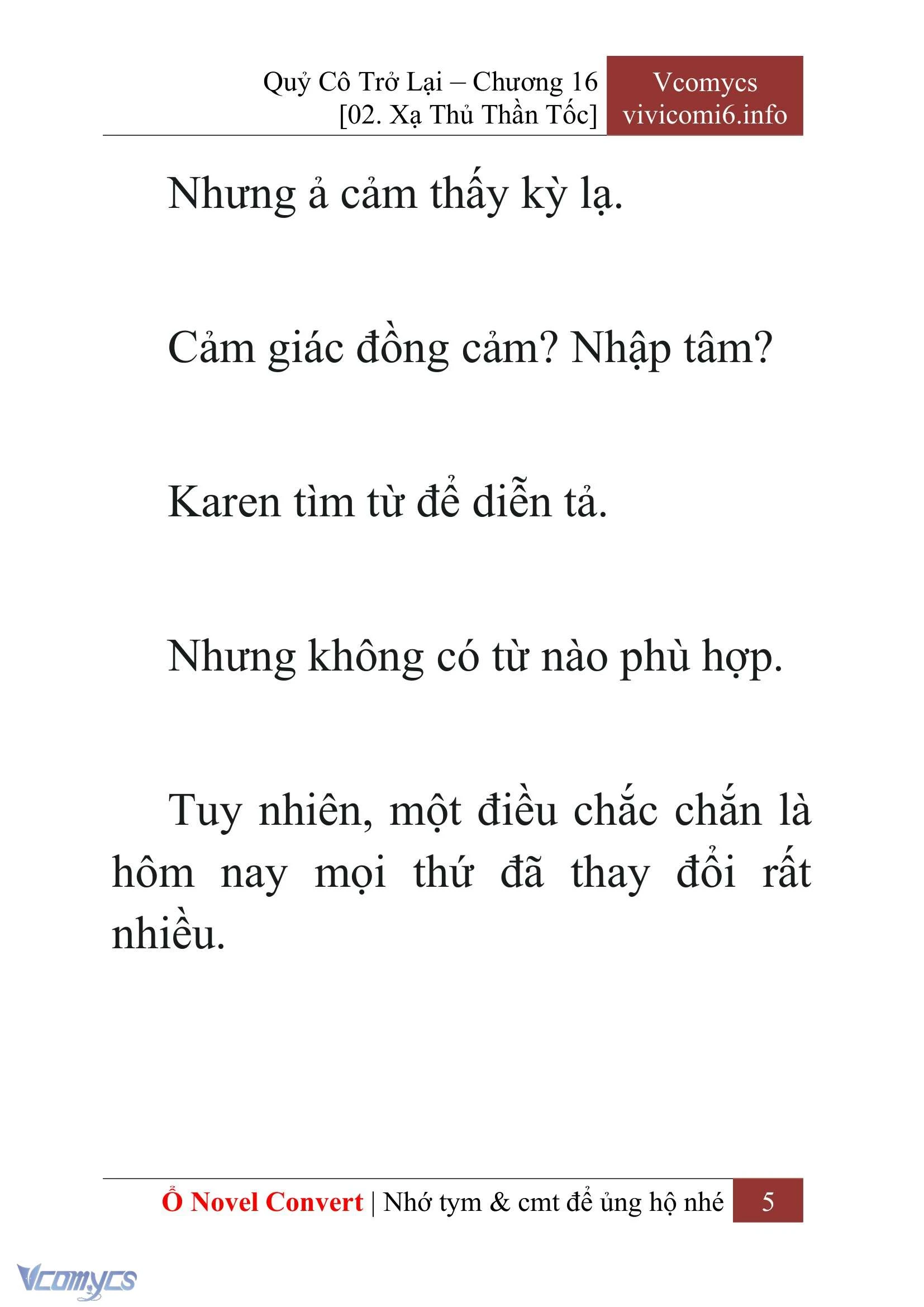 [Novel] Quý Cô Trở Lại Chapter  16 - 7