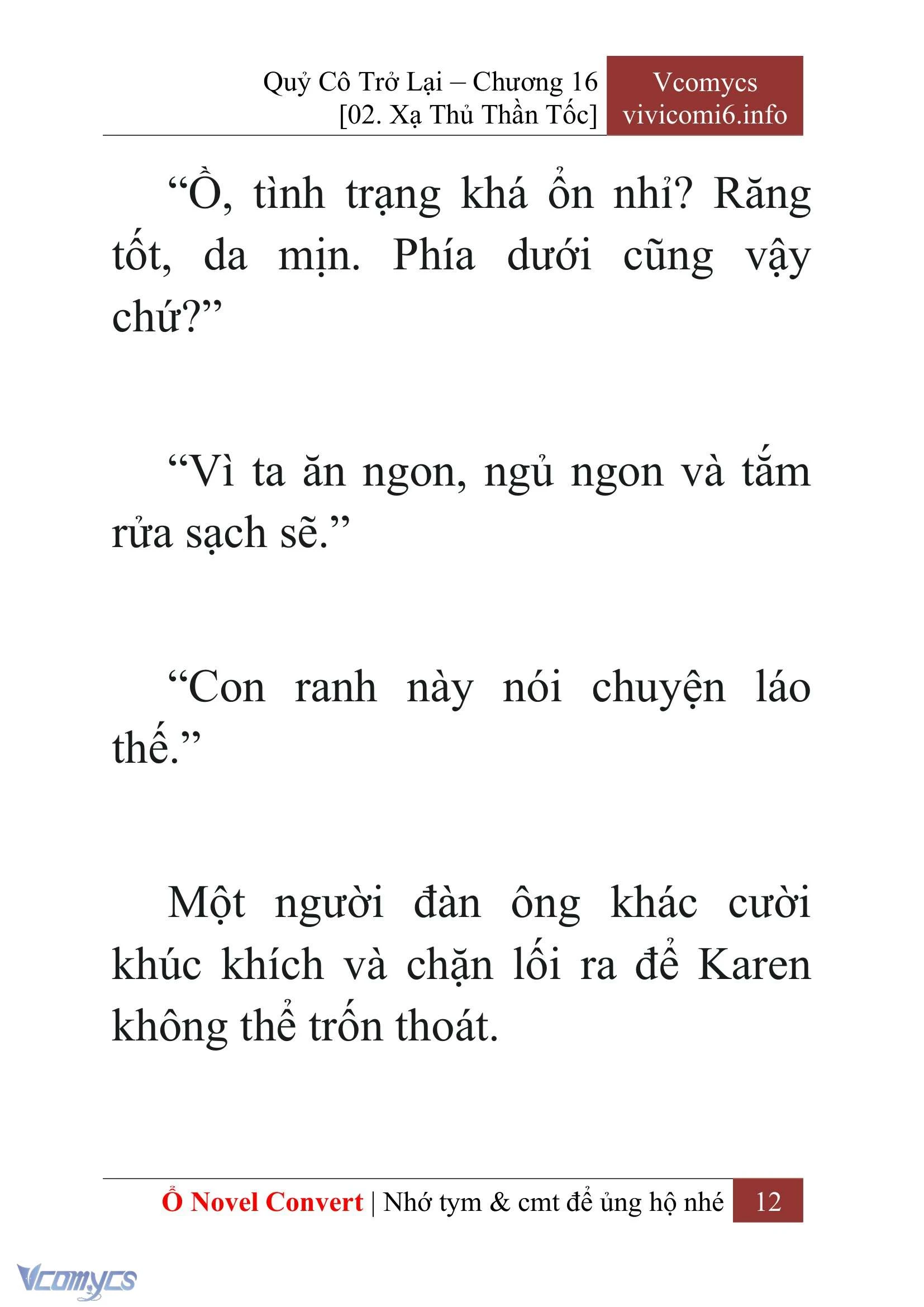 [Novel] Quý Cô Trở Lại Chapter  16 - 14