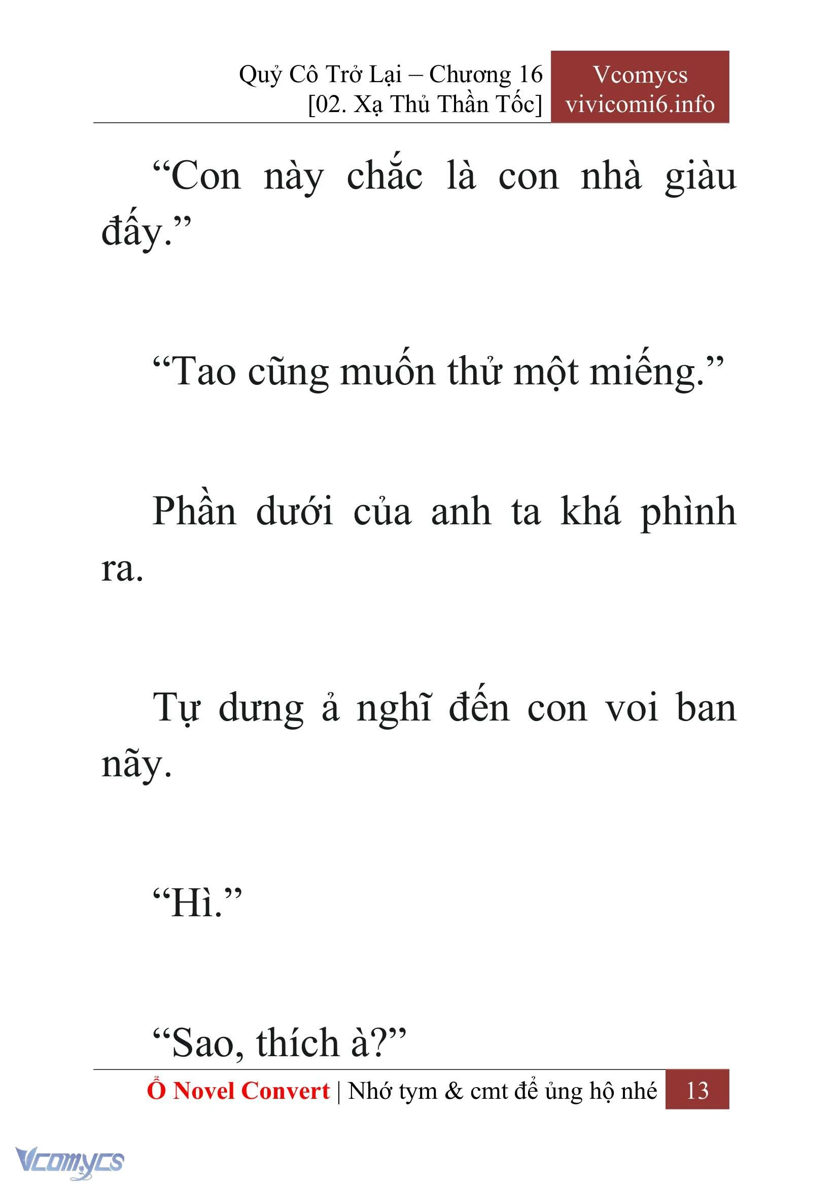 [Novel] Quý Cô Trở Lại Chapter  16 - 15