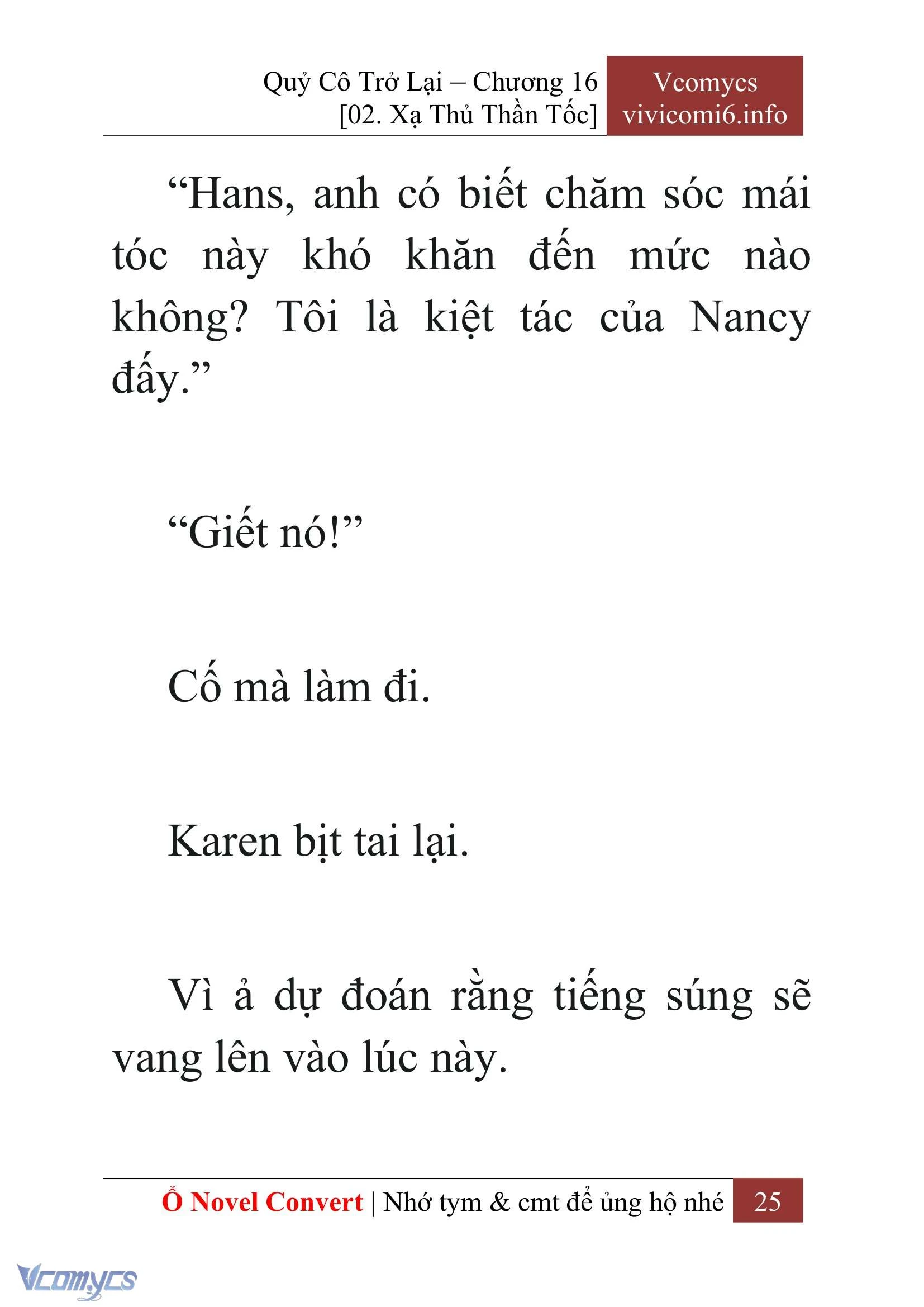 [Novel] Quý Cô Trở Lại Chapter  16 - 27