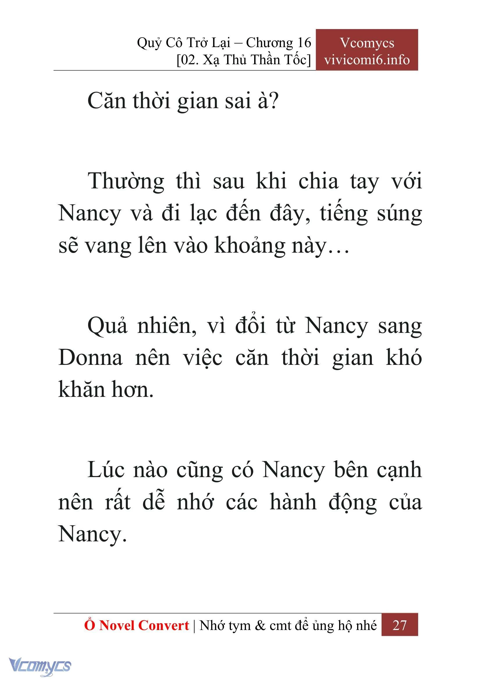 [Novel] Quý Cô Trở Lại Chapter  16 - 29