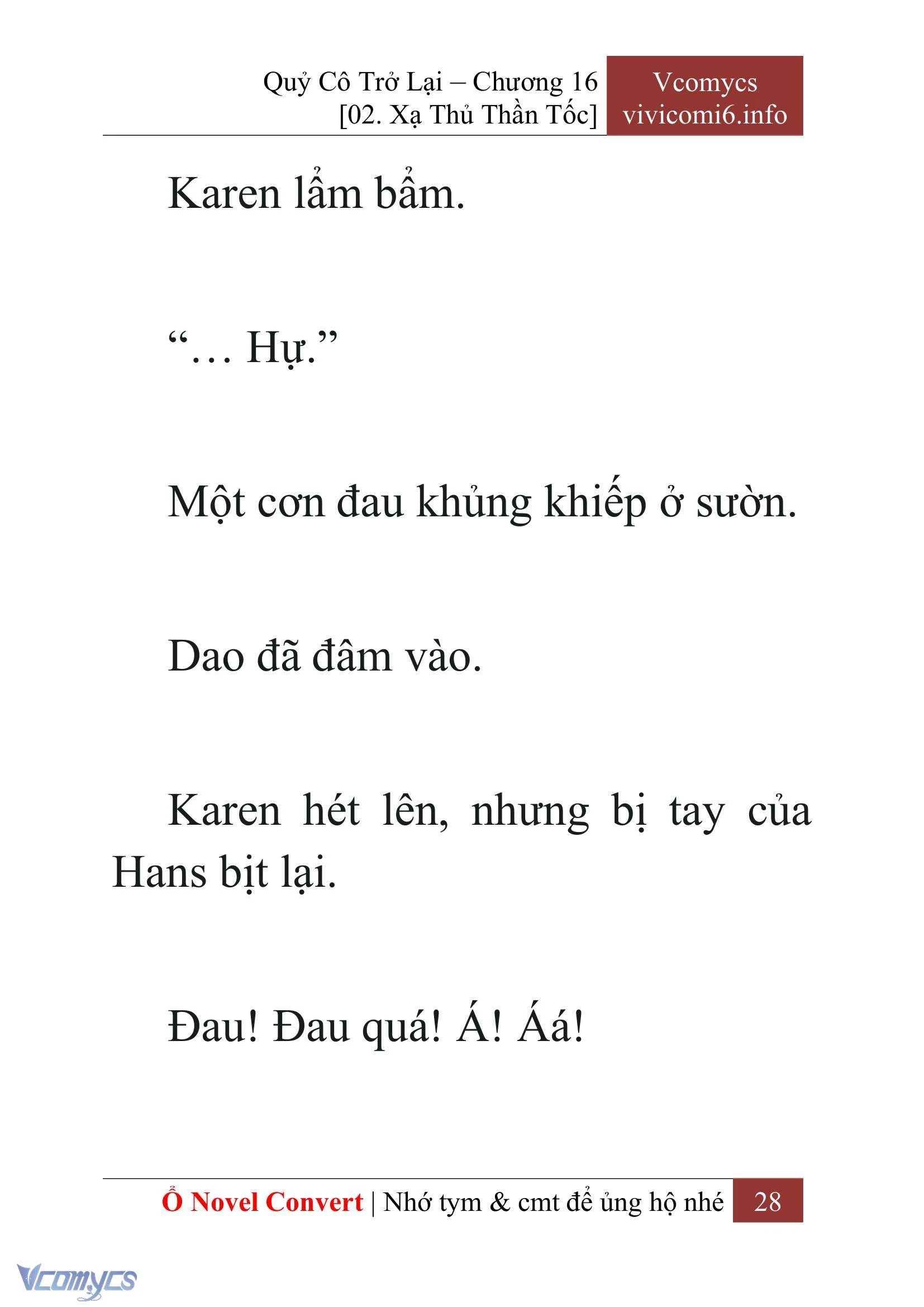 [Novel] Quý Cô Trở Lại Chapter  16 - 30