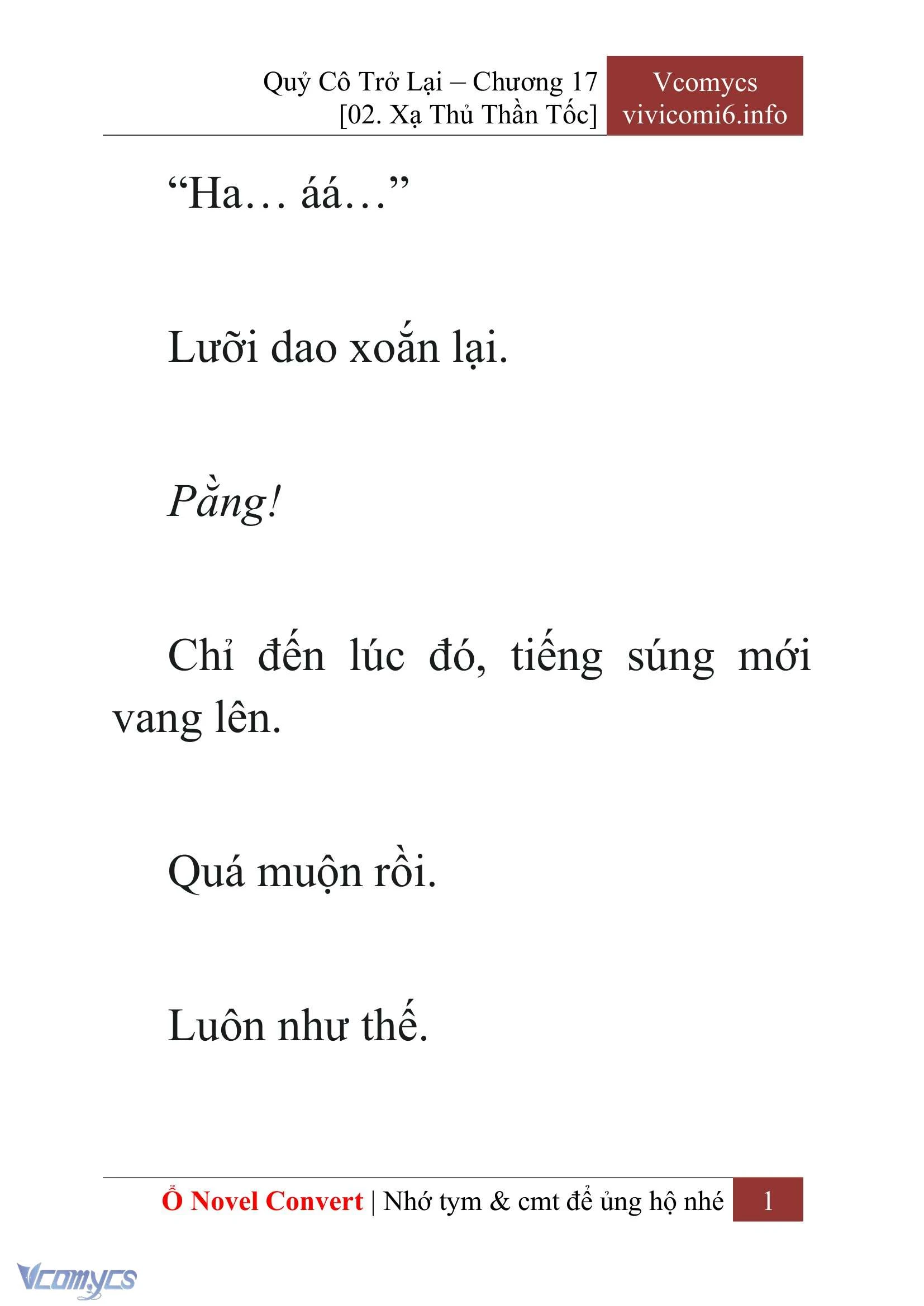[Novel] Quý Cô Trở Lại Chapter  17 - 3
