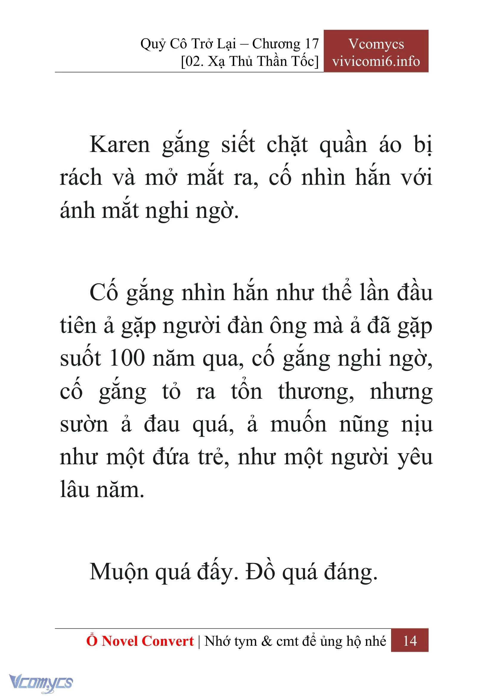 [Novel] Quý Cô Trở Lại Chapter  17 - 16
