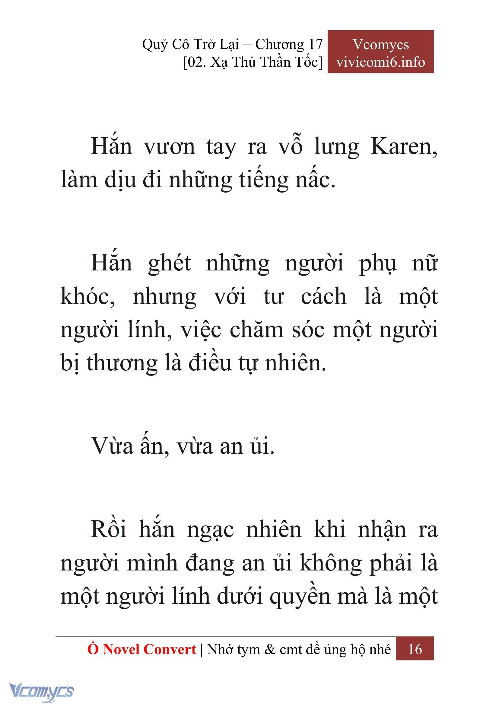 [Novel] Quý Cô Trở Lại Chapter  17 - 18
