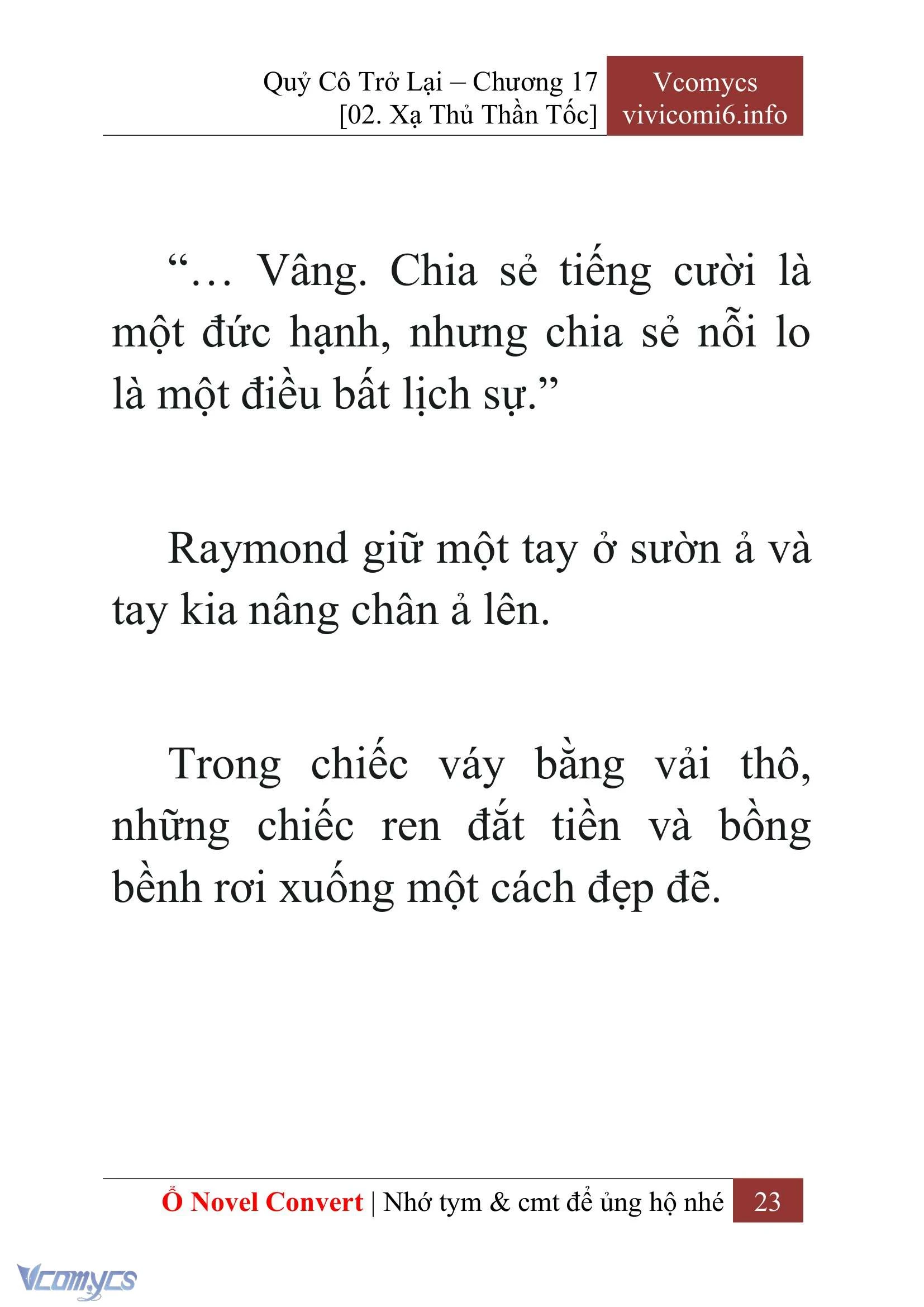 [Novel] Quý Cô Trở Lại Chapter  17 - 25