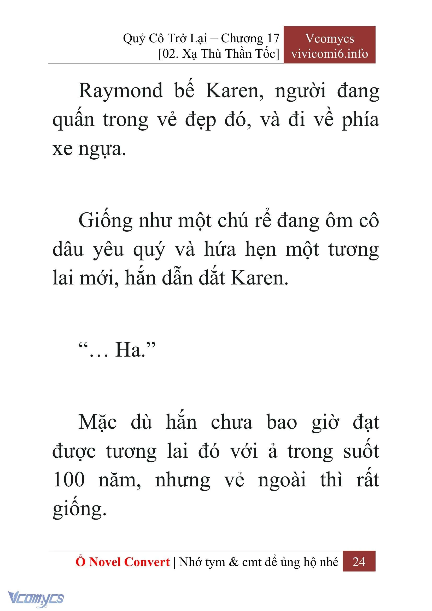 [Novel] Quý Cô Trở Lại Chapter  17 - 26