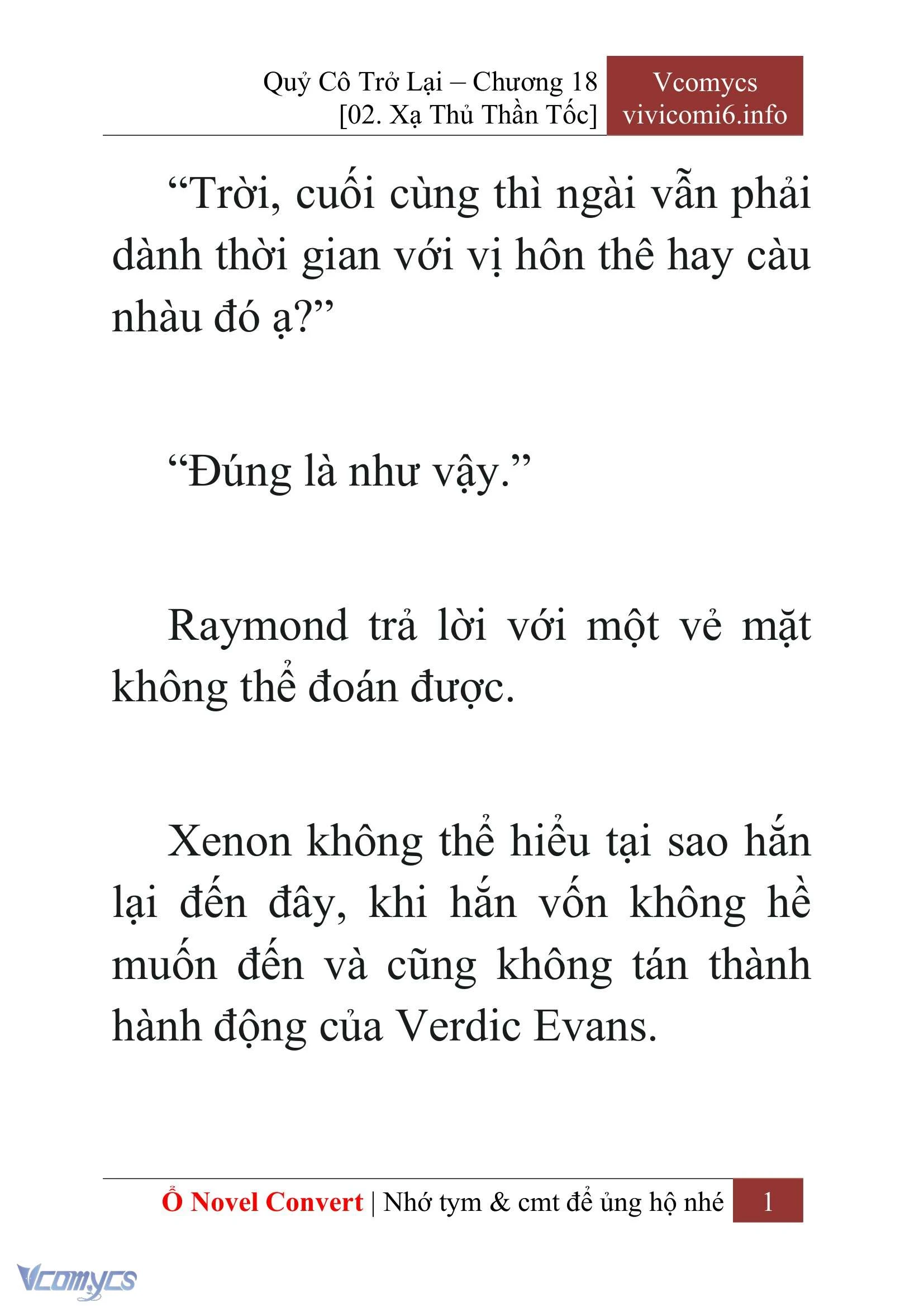 [Novel] Quý Cô Trở Lại Chapter  18 - 3