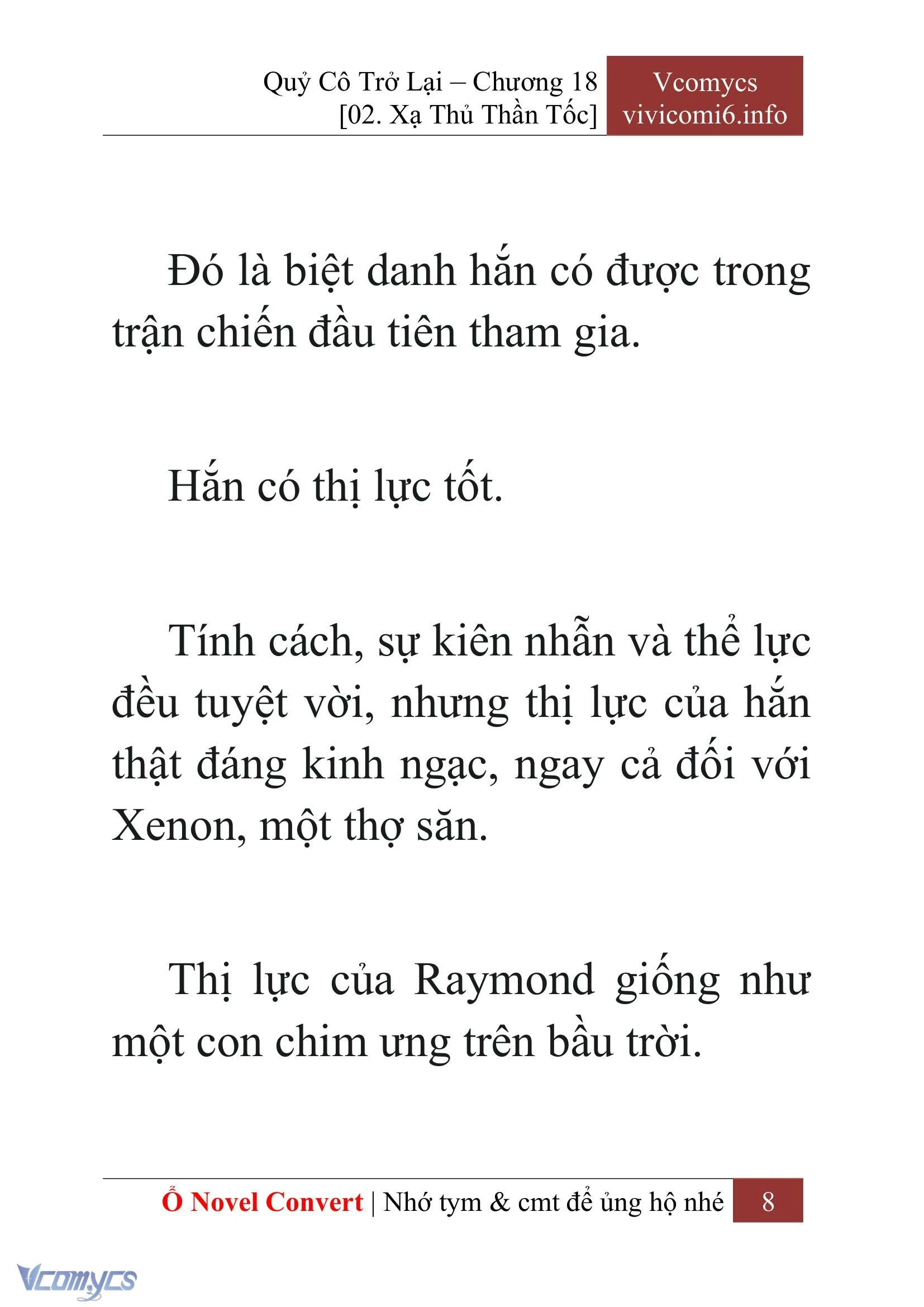 [Novel] Quý Cô Trở Lại Chapter  18 - 10