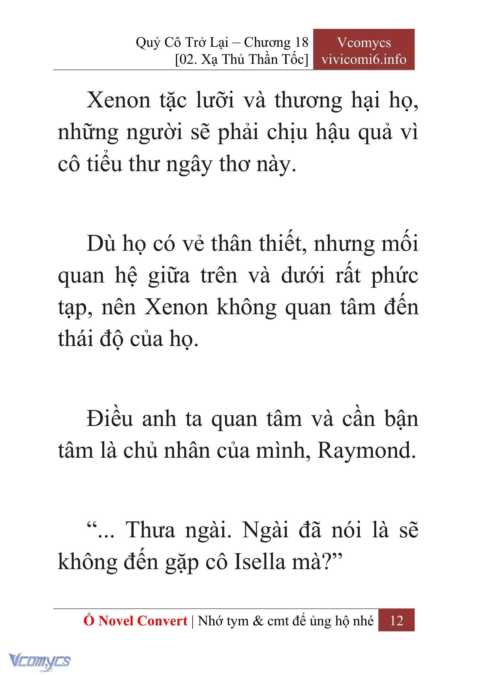 [Novel] Quý Cô Trở Lại Chapter  18 - 14