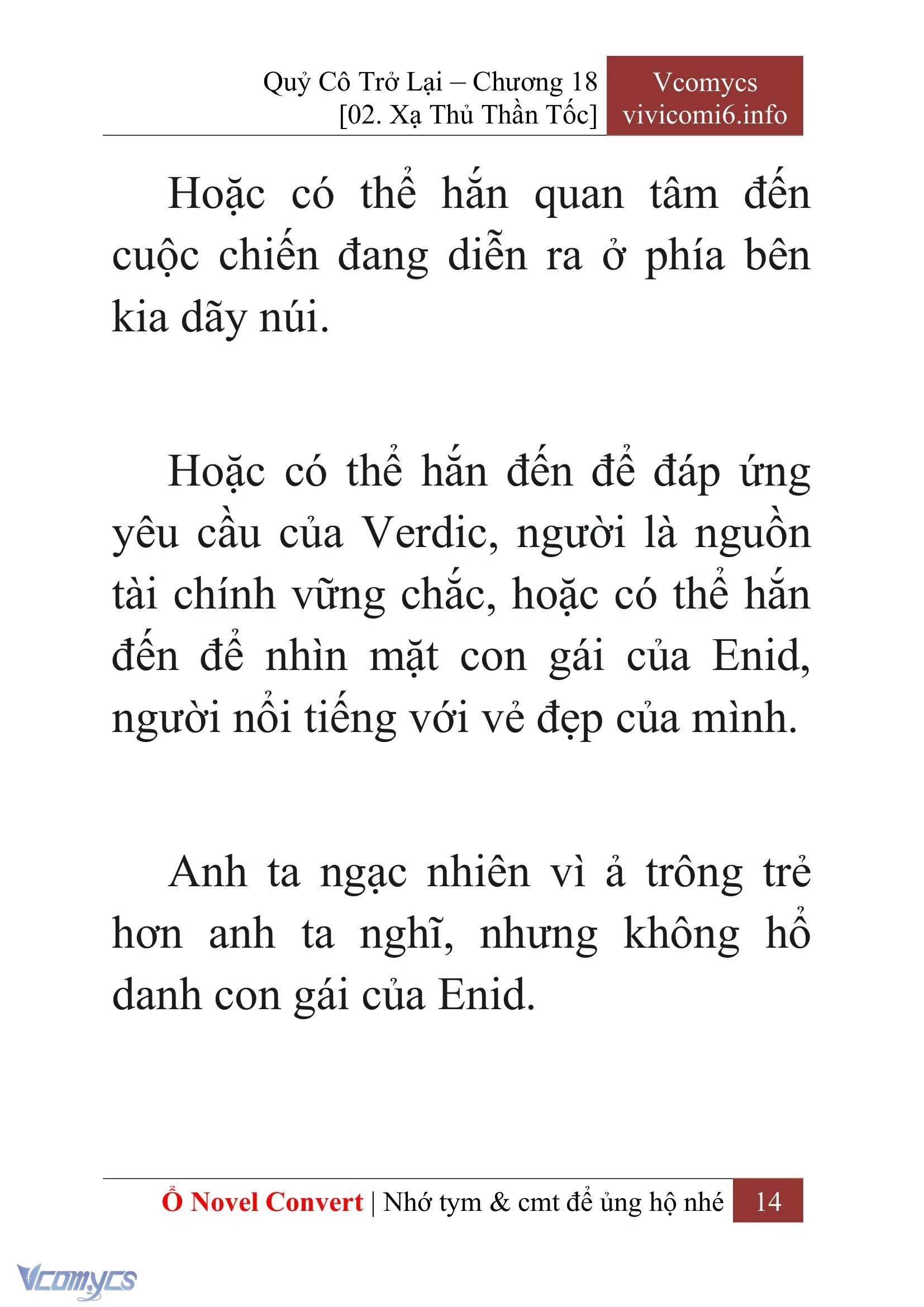 [Novel] Quý Cô Trở Lại Chapter  18 - 16