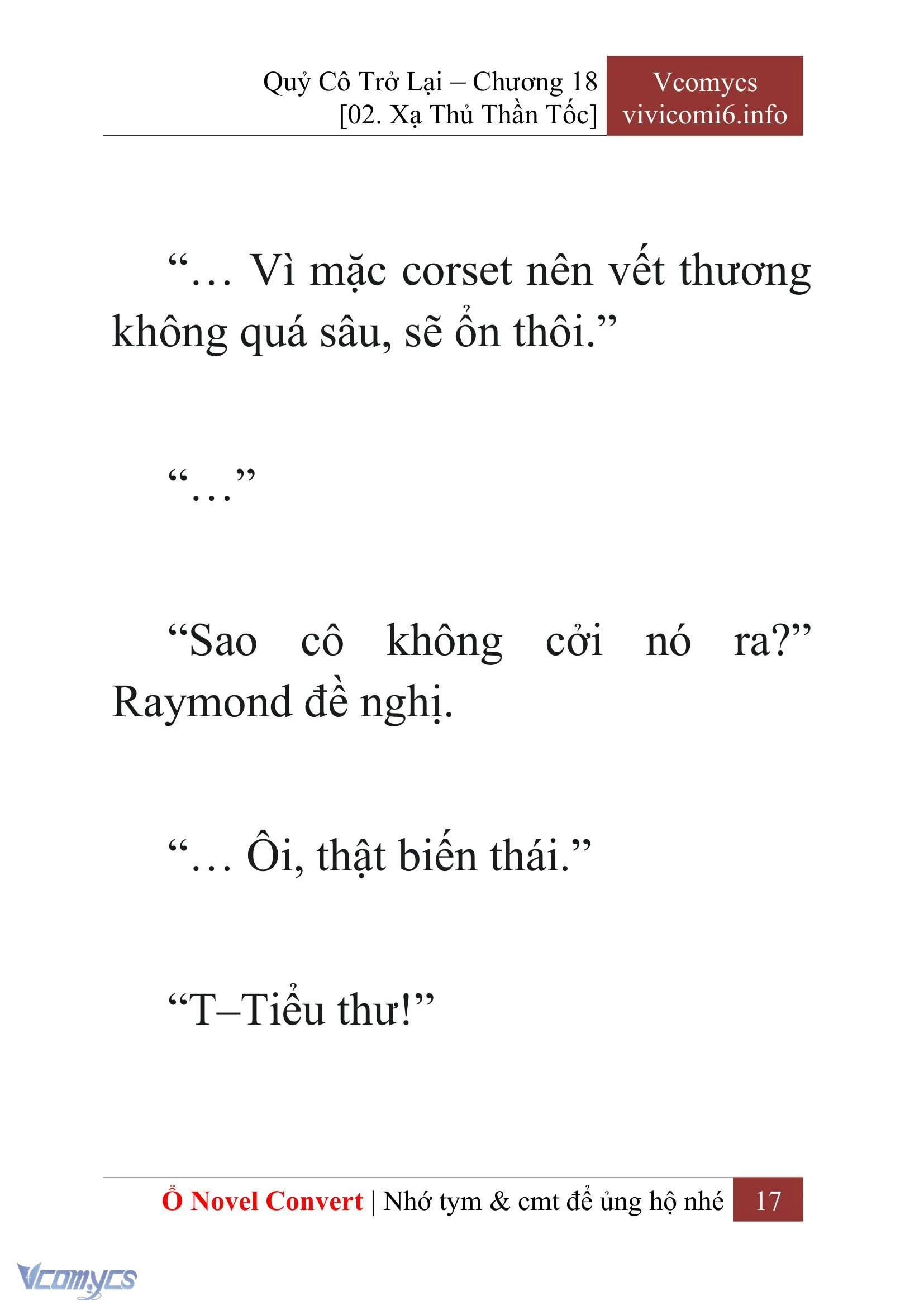 [Novel] Quý Cô Trở Lại Chapter  18 - 19