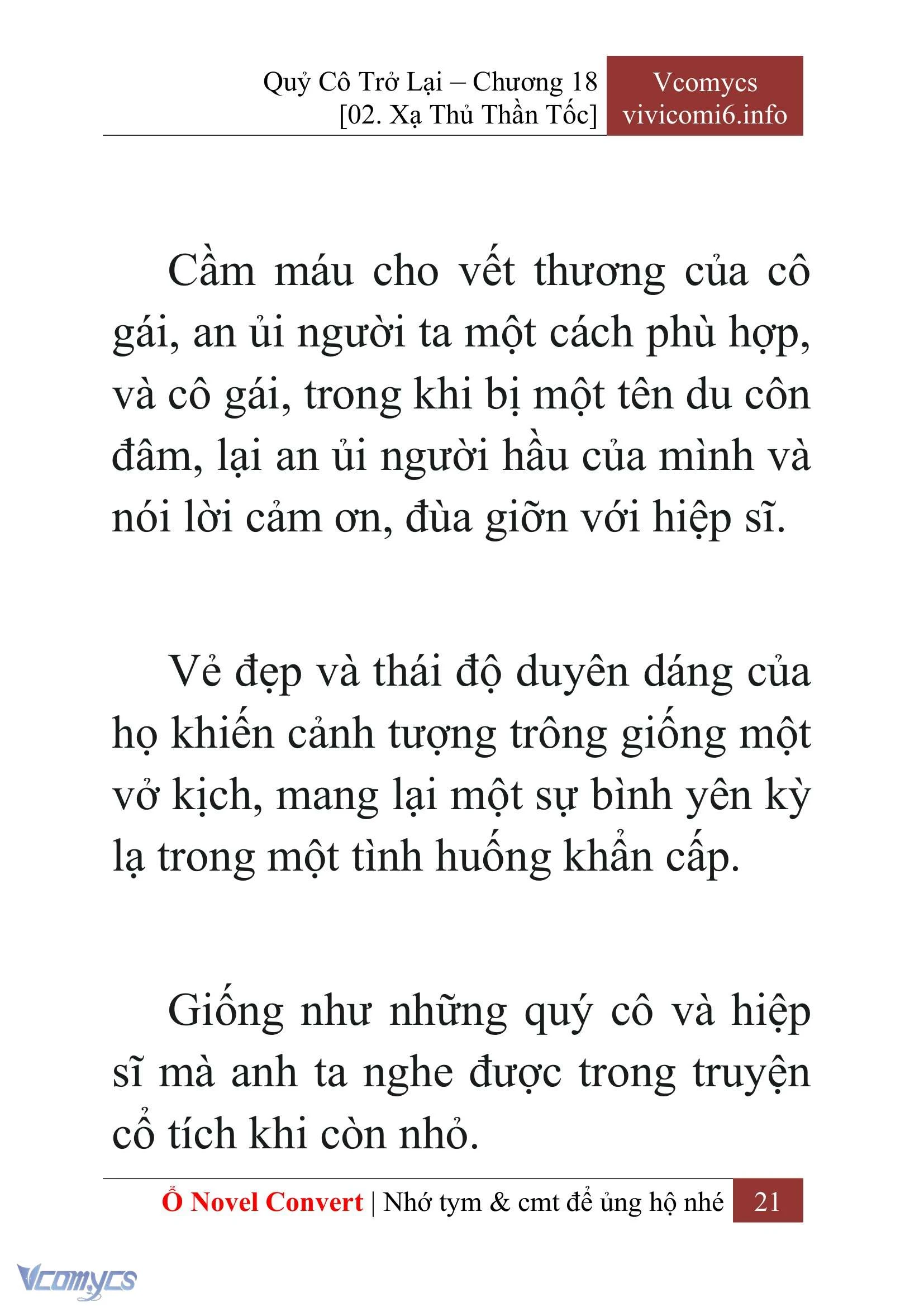 [Novel] Quý Cô Trở Lại Chapter  18 - 23
