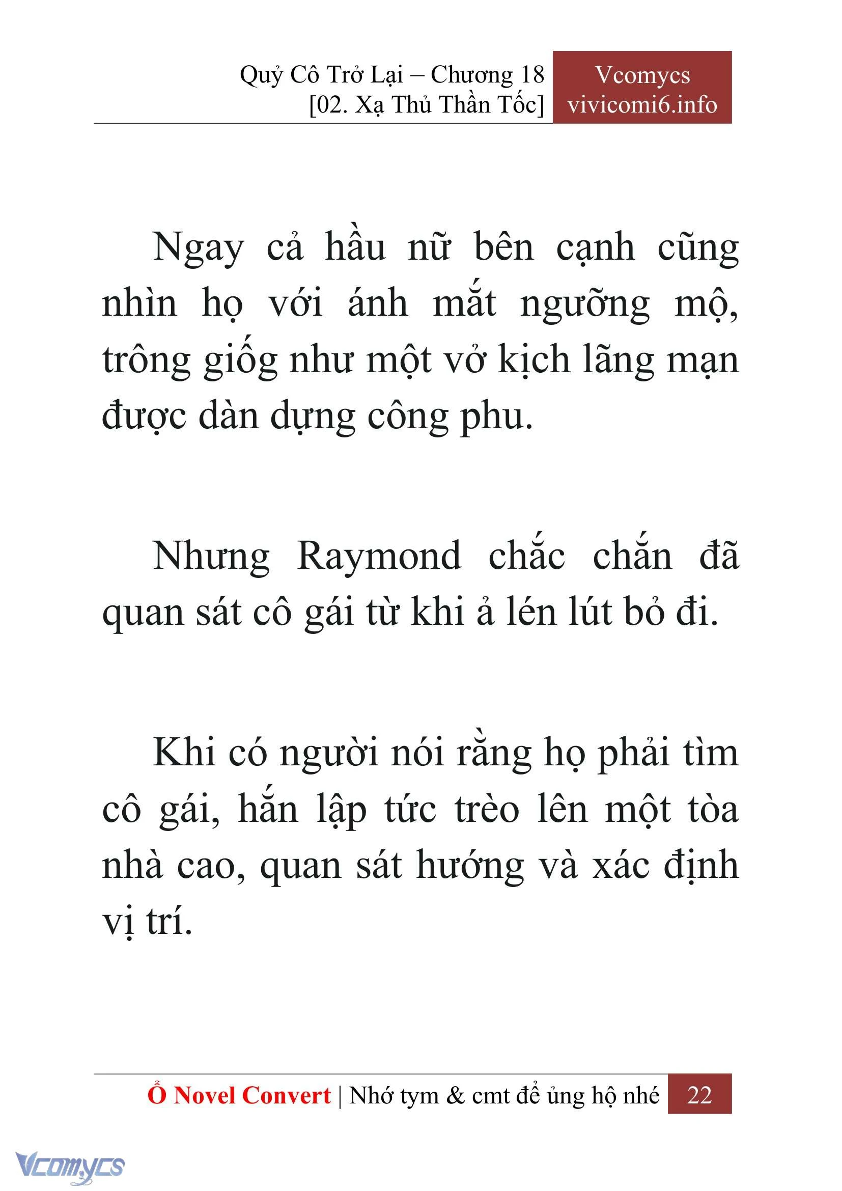 [Novel] Quý Cô Trở Lại Chapter  18 - 24