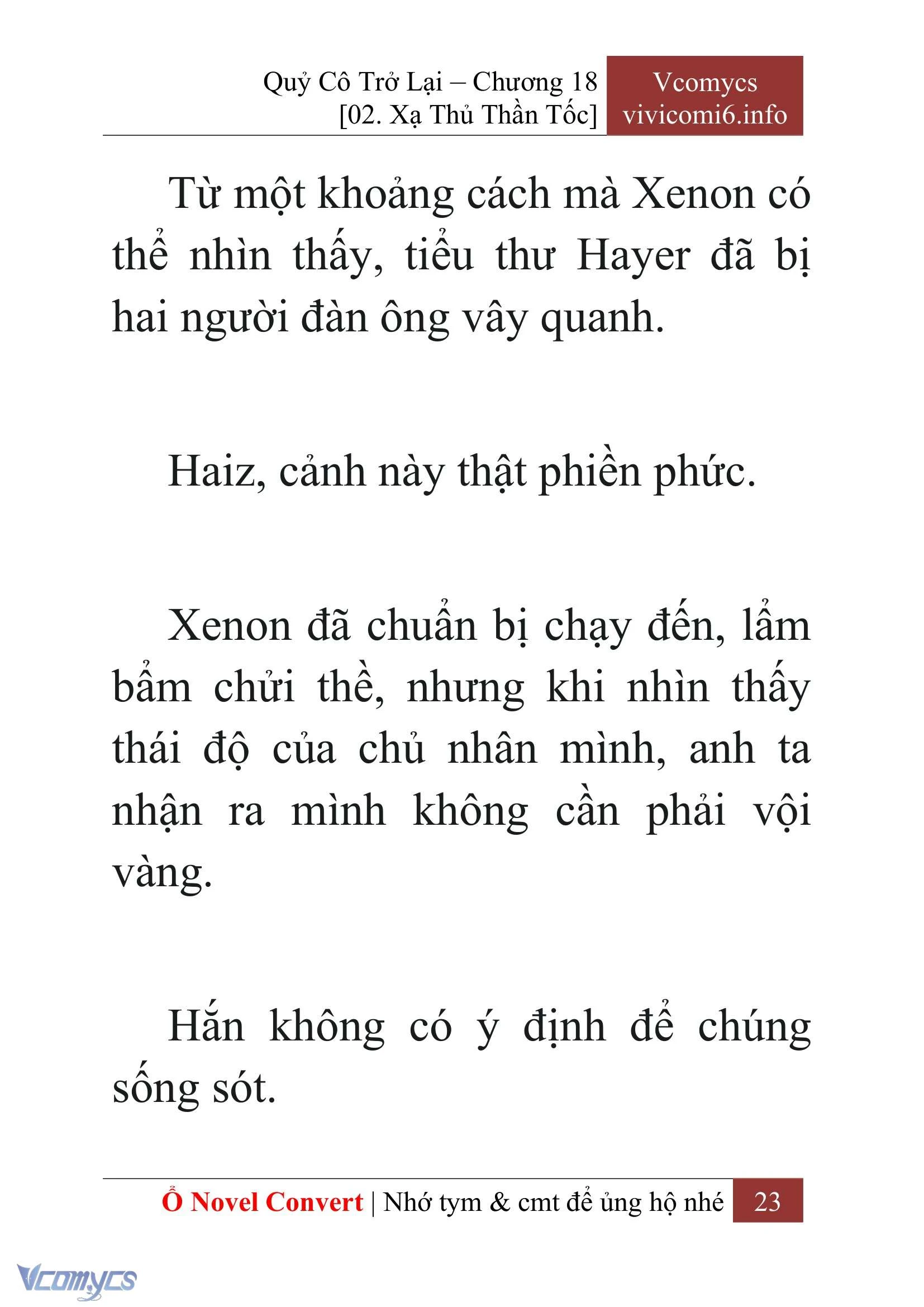 [Novel] Quý Cô Trở Lại Chapter  18 - 25