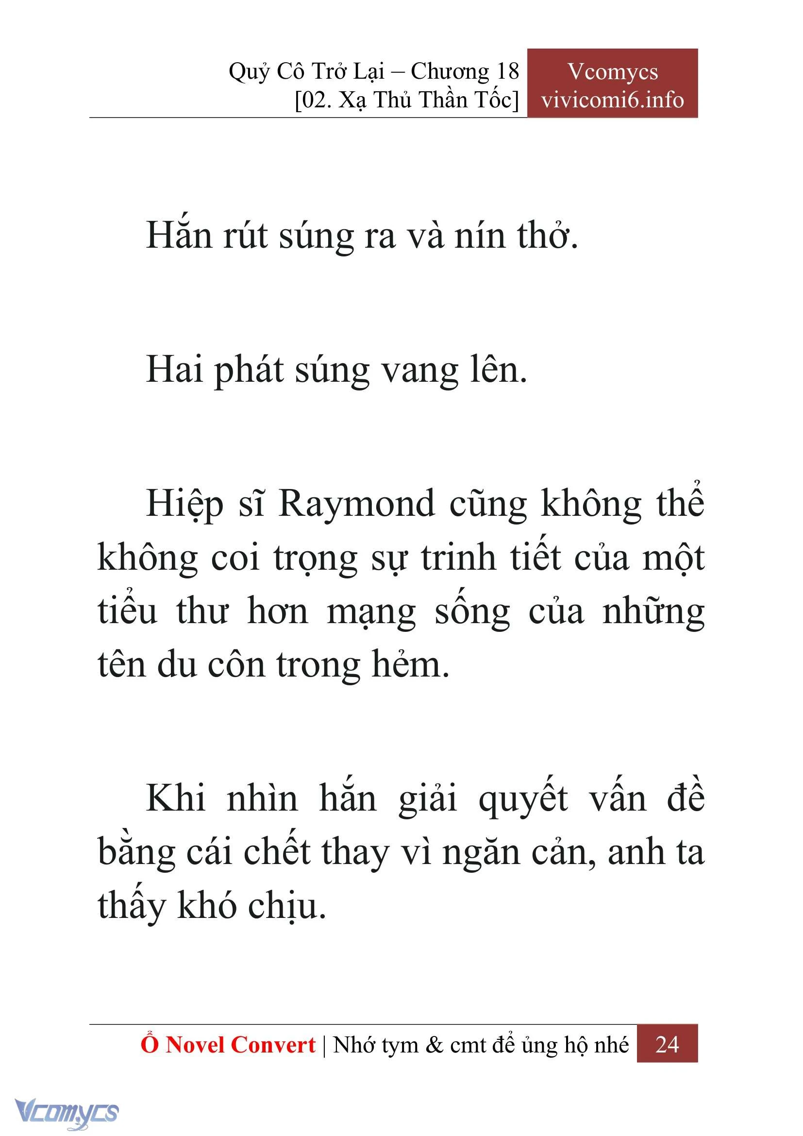 [Novel] Quý Cô Trở Lại Chapter  18 - 26