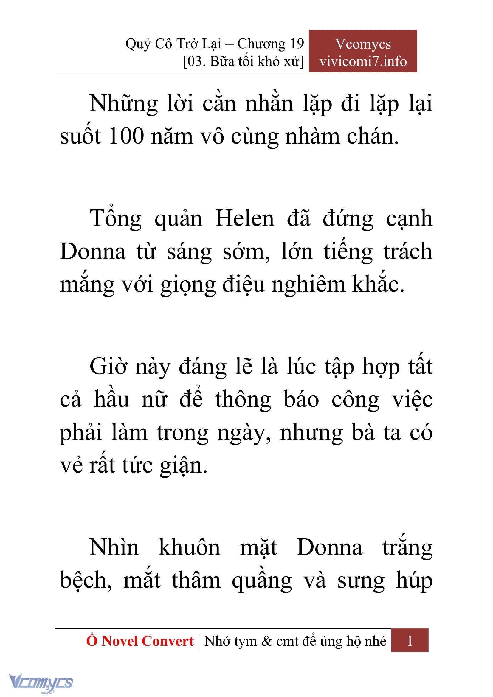 [Novel] Quý Cô Trở Lại Chapter  19 - 3