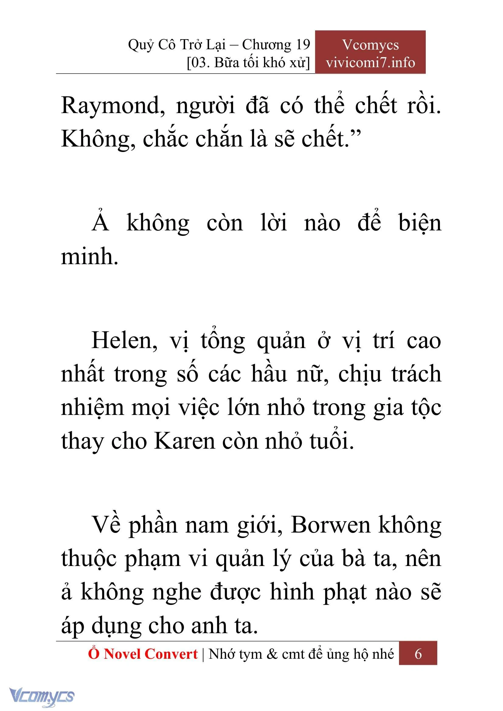 [Novel] Quý Cô Trở Lại Chapter  19 - 8