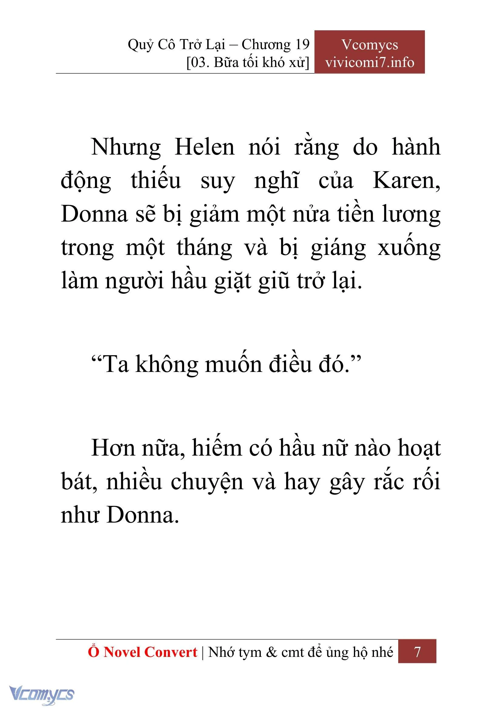 [Novel] Quý Cô Trở Lại Chapter  19 - 9