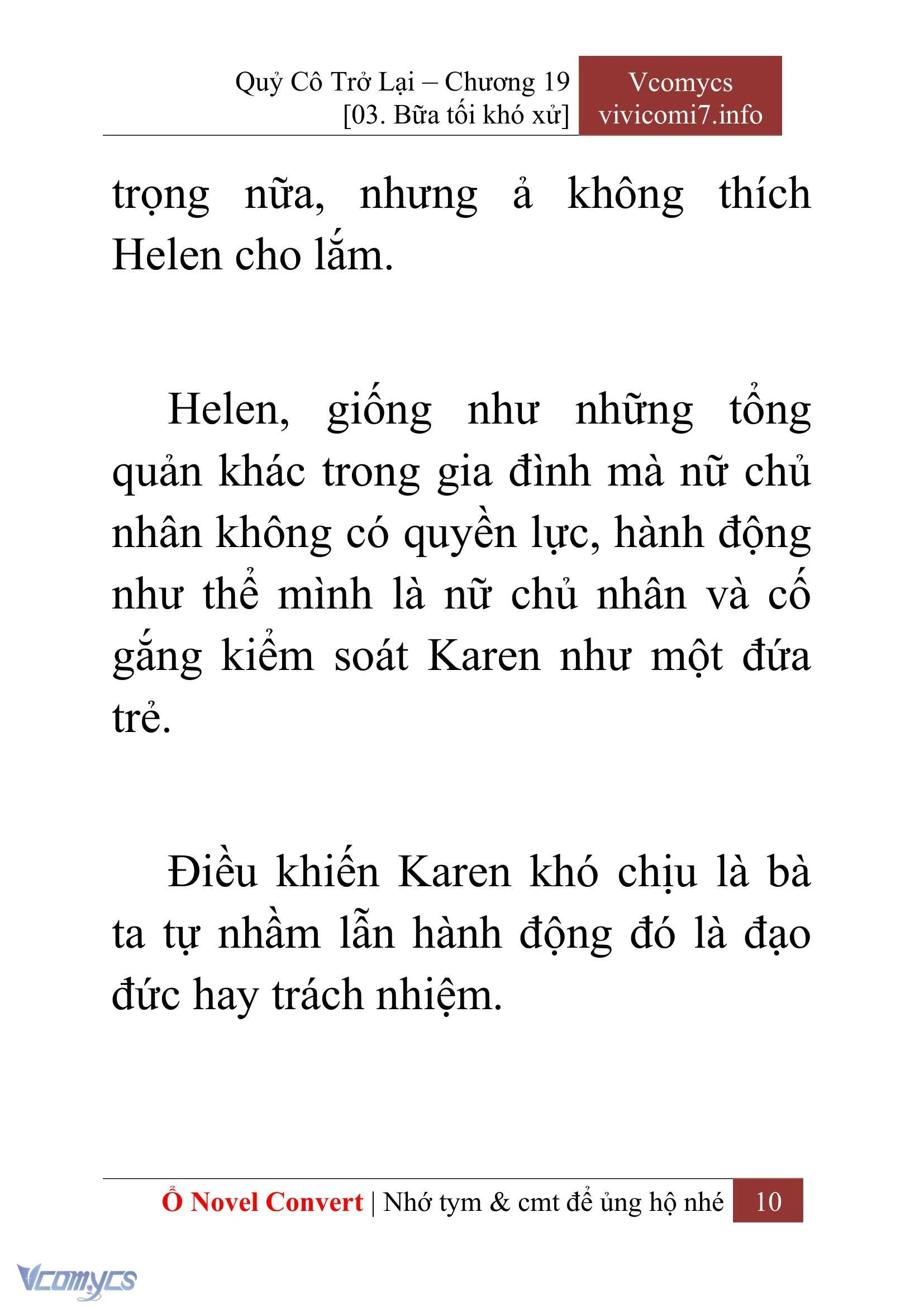 [Novel] Quý Cô Trở Lại Chapter  19 - 12