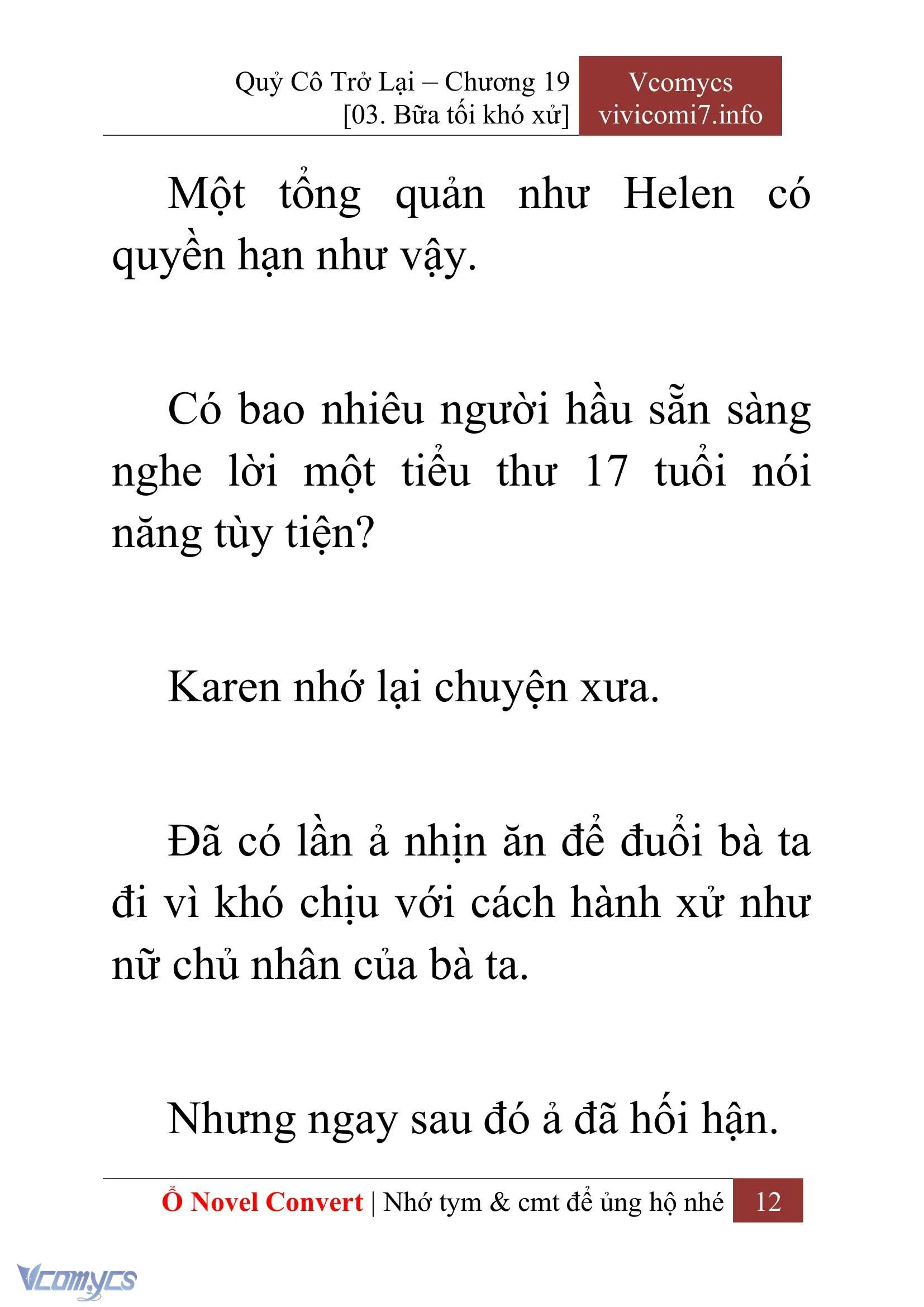 [Novel] Quý Cô Trở Lại Chapter  19 - 14