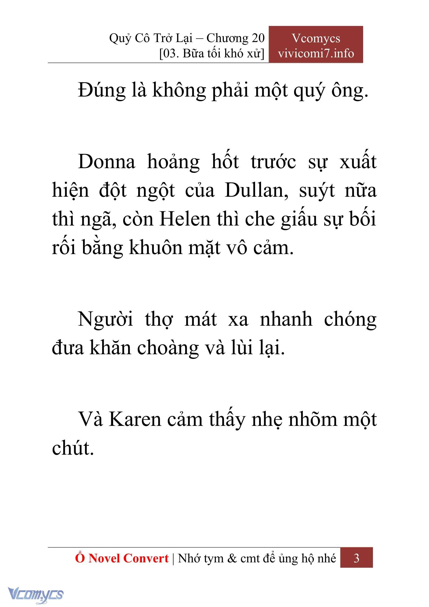 [Novel] Quý Cô Trở Lại Chapter  20 - 5