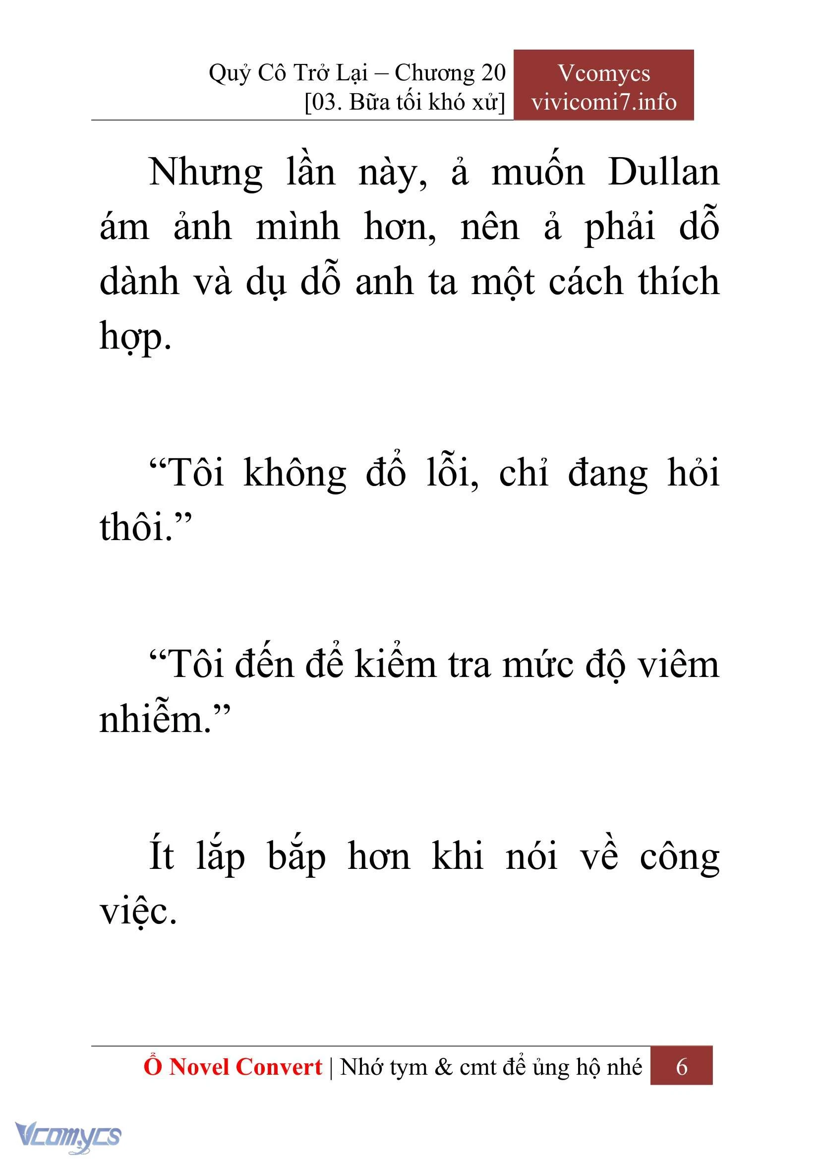[Novel] Quý Cô Trở Lại Chapter  20 - 8