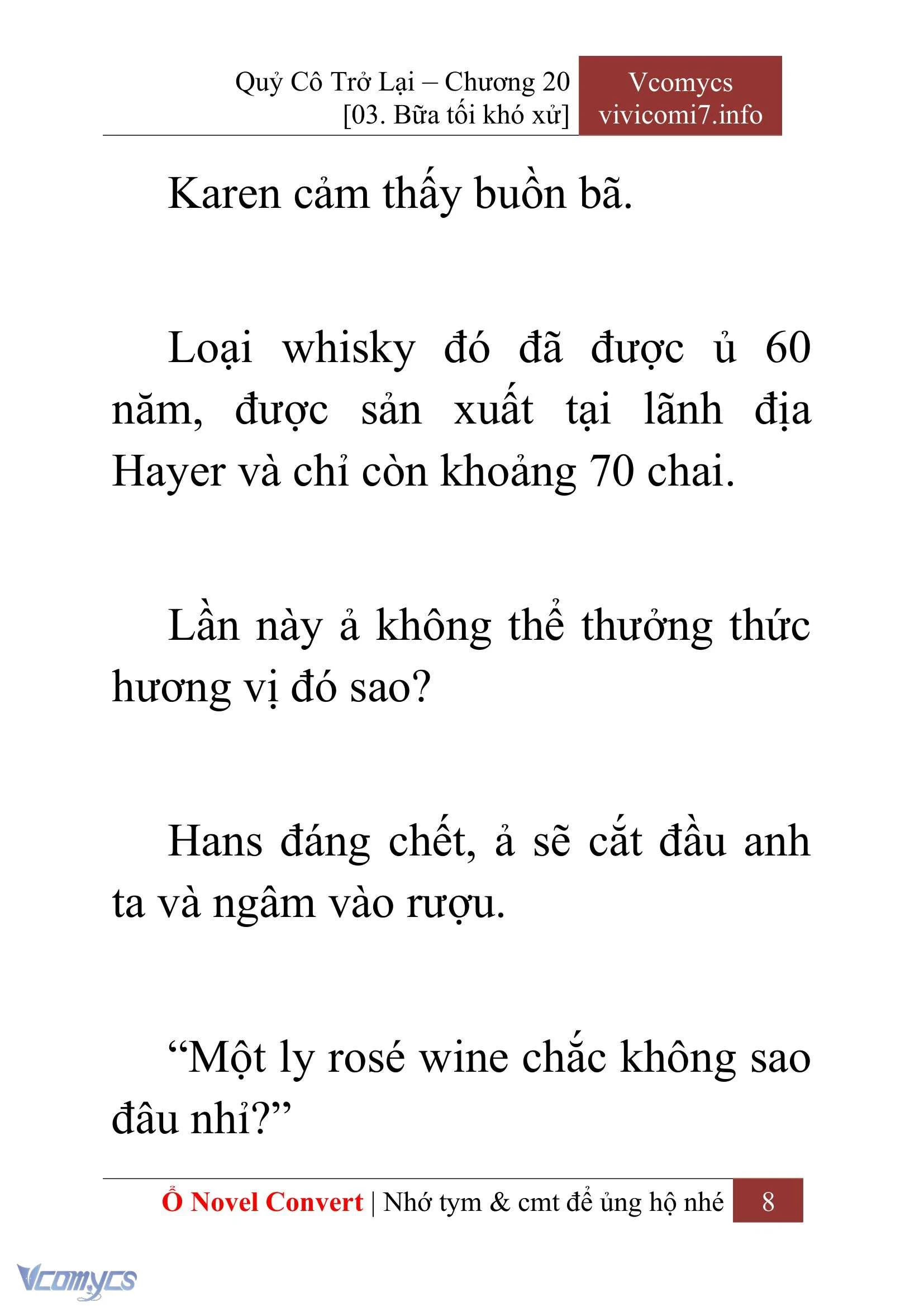 [Novel] Quý Cô Trở Lại Chapter  20 - 10