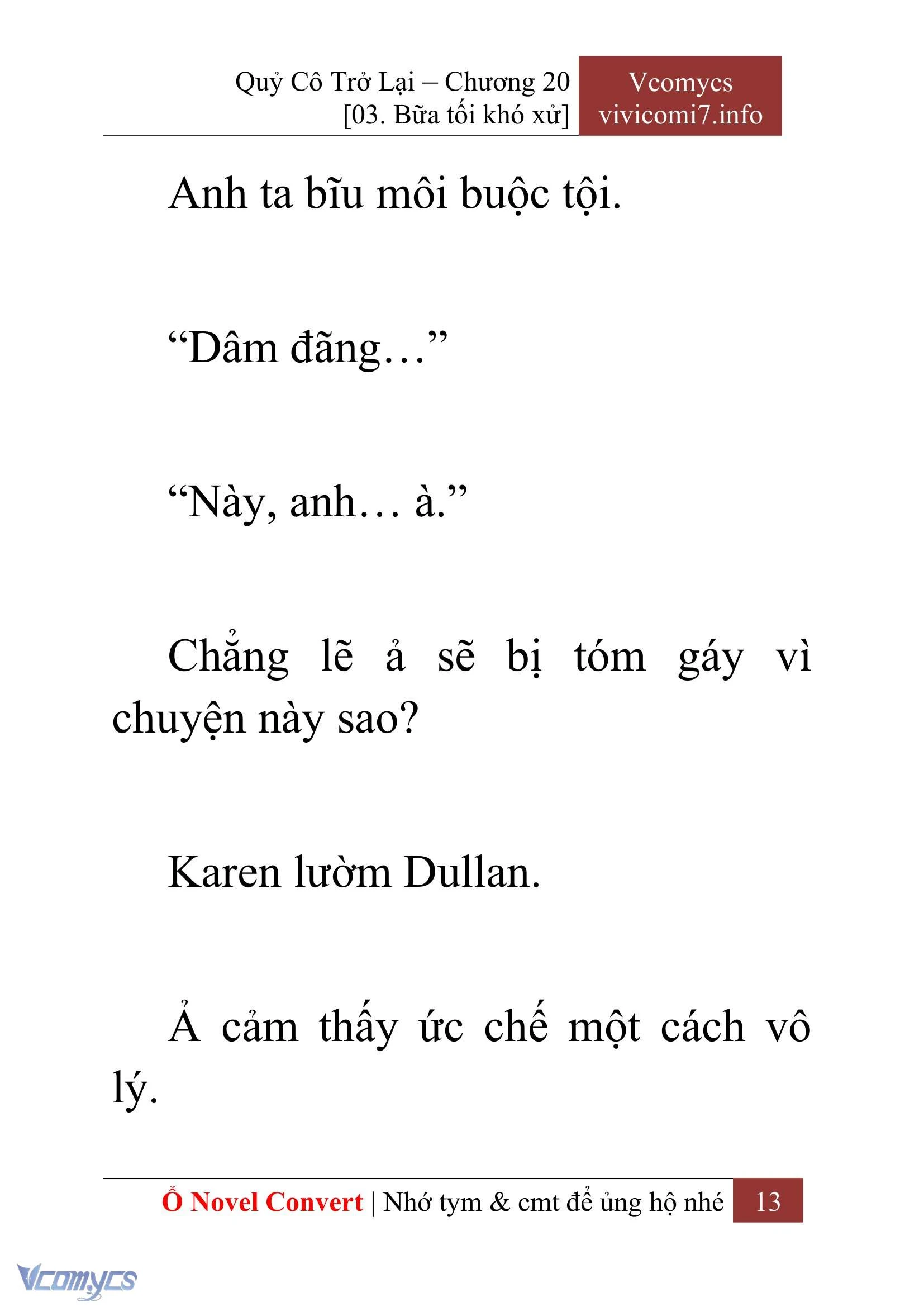 [Novel] Quý Cô Trở Lại Chapter  20 - 15