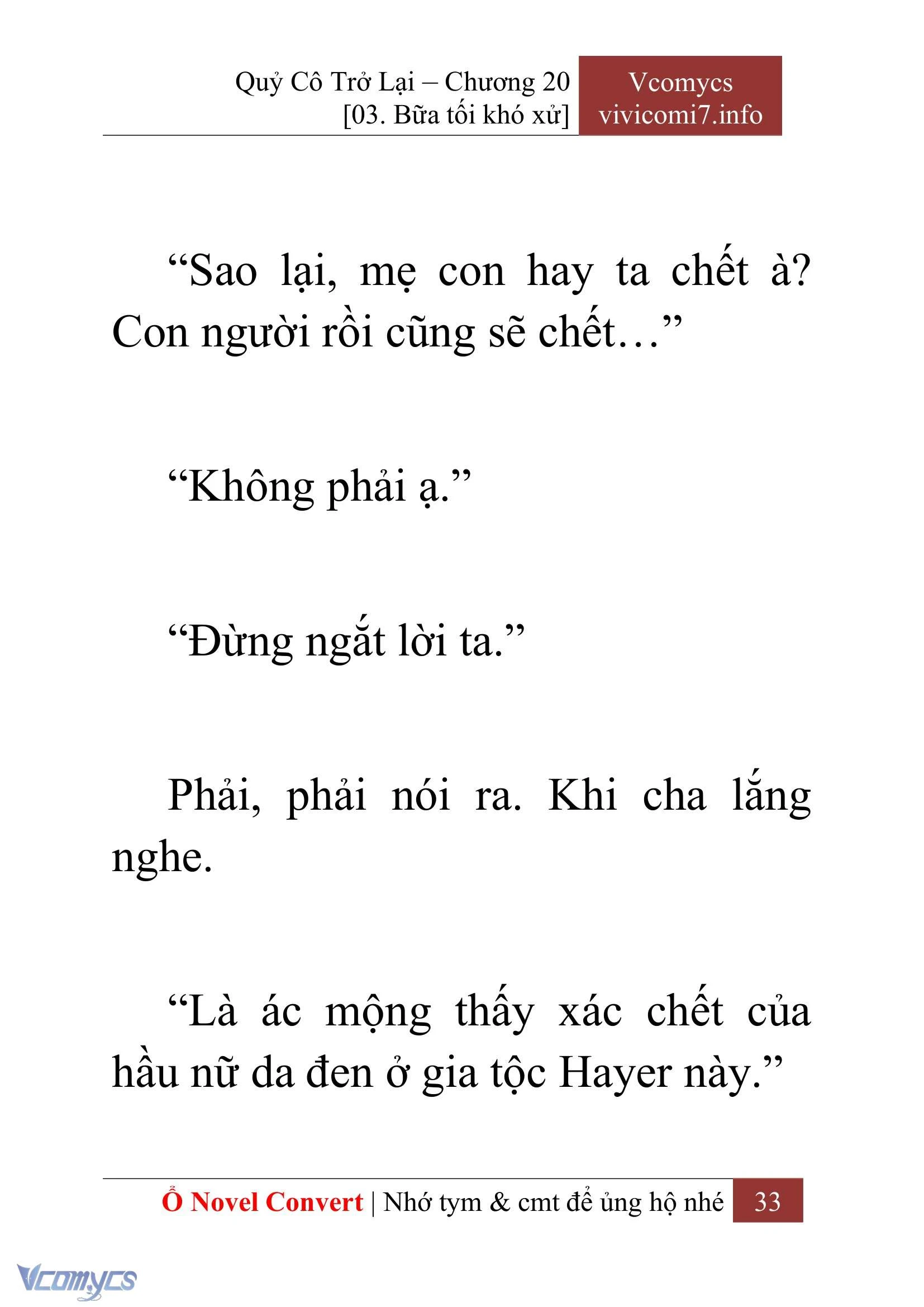 [Novel] Quý Cô Trở Lại Chapter  20 - 35