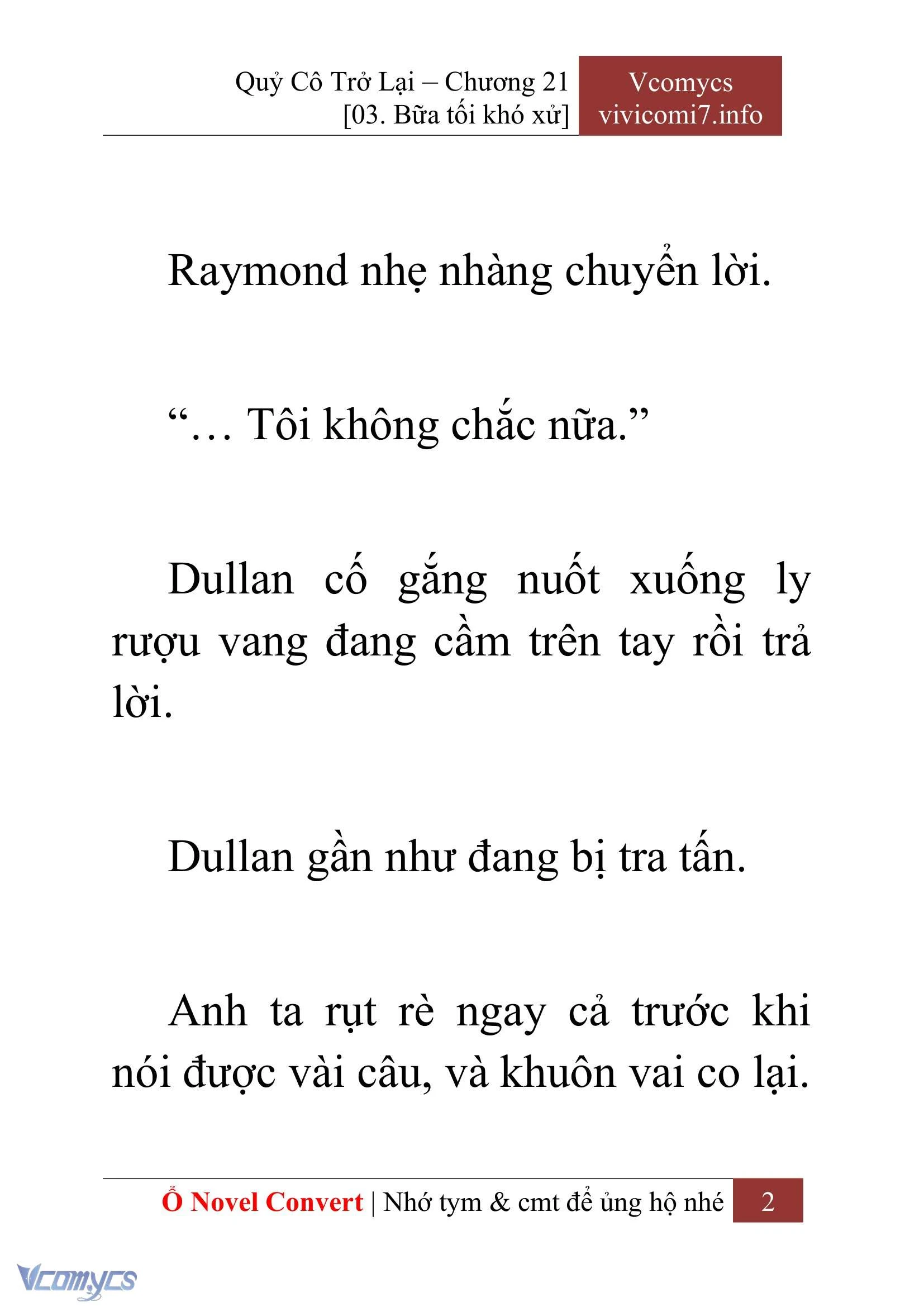 [Novel] Quý Cô Trở Lại Chapter  21 - 4