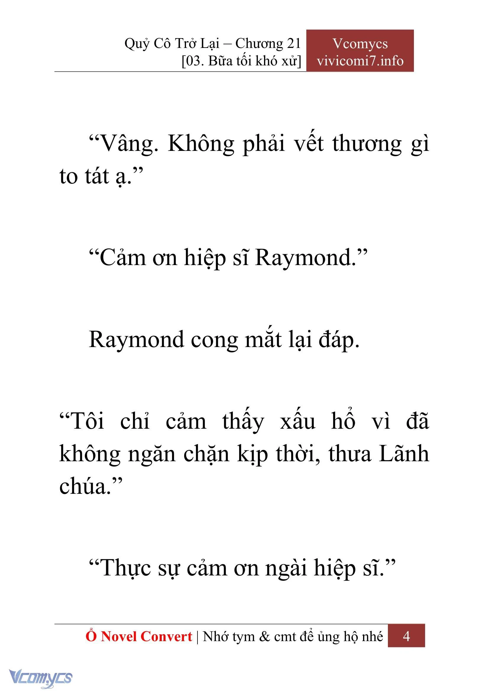 [Novel] Quý Cô Trở Lại Chapter  21 - 6