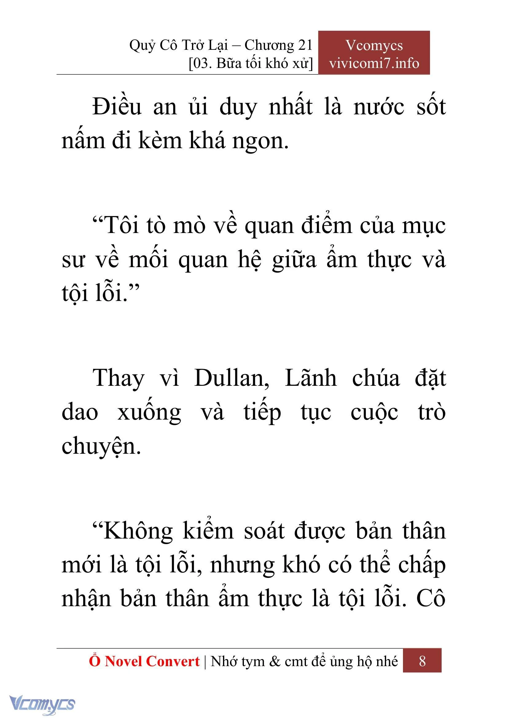 [Novel] Quý Cô Trở Lại Chapter  21 - 10