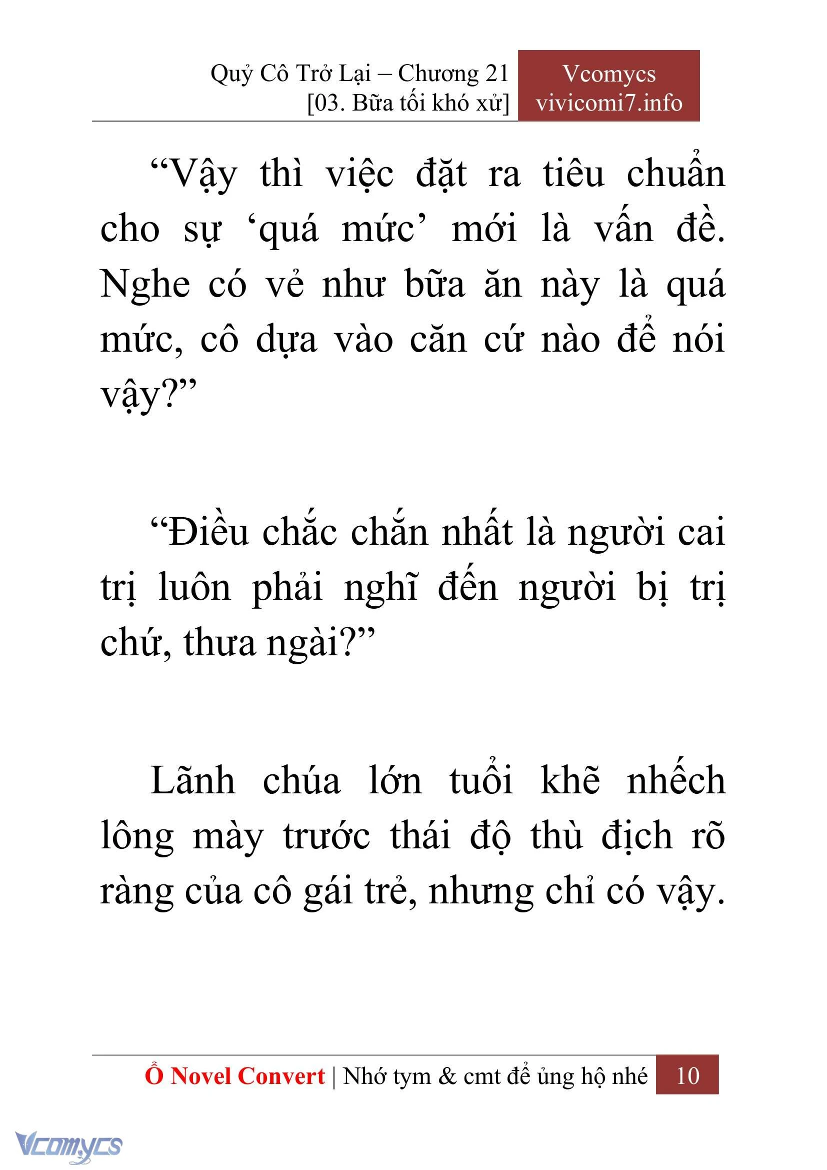 [Novel] Quý Cô Trở Lại Chapter  21 - 12