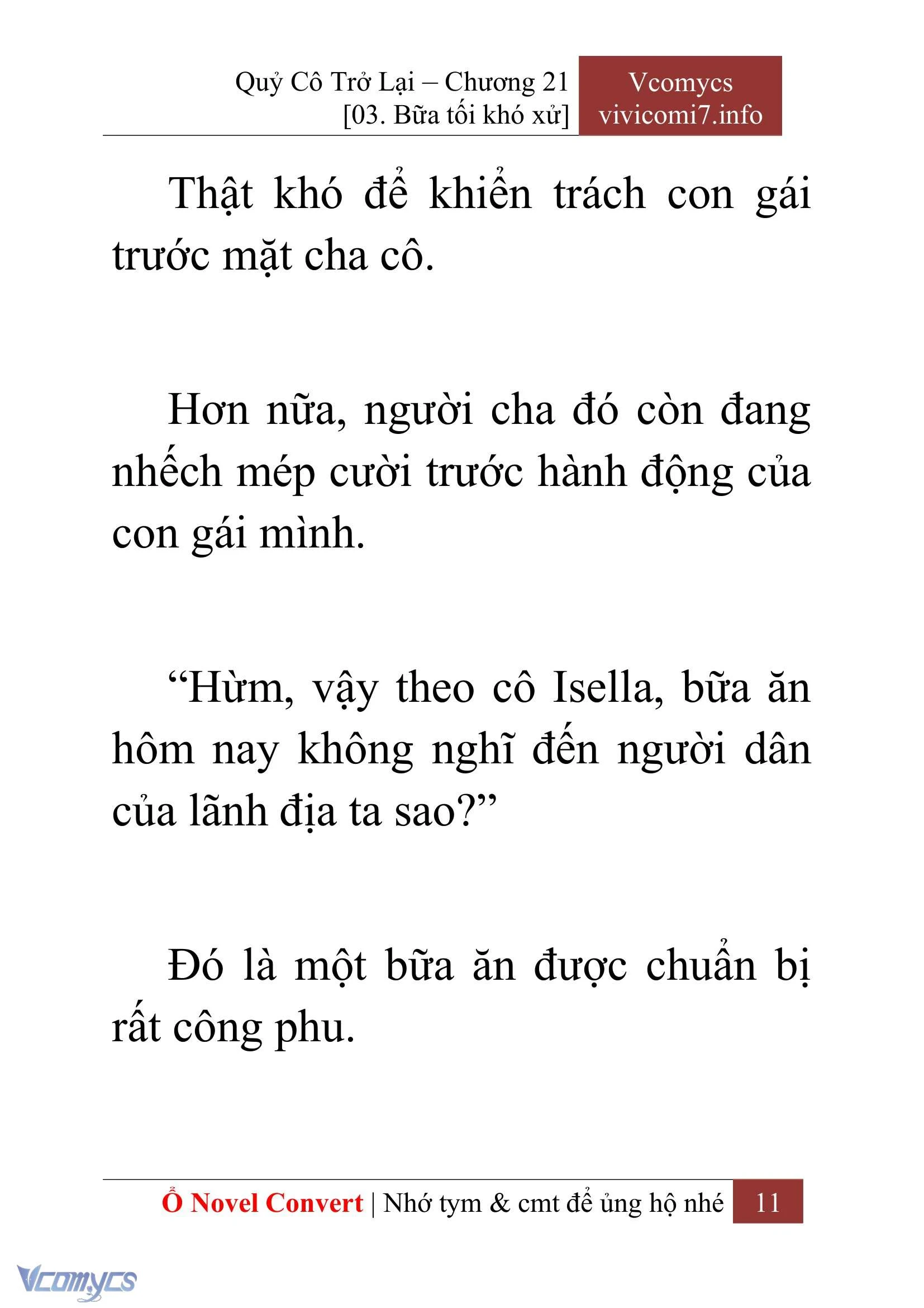 [Novel] Quý Cô Trở Lại Chapter  21 - 13