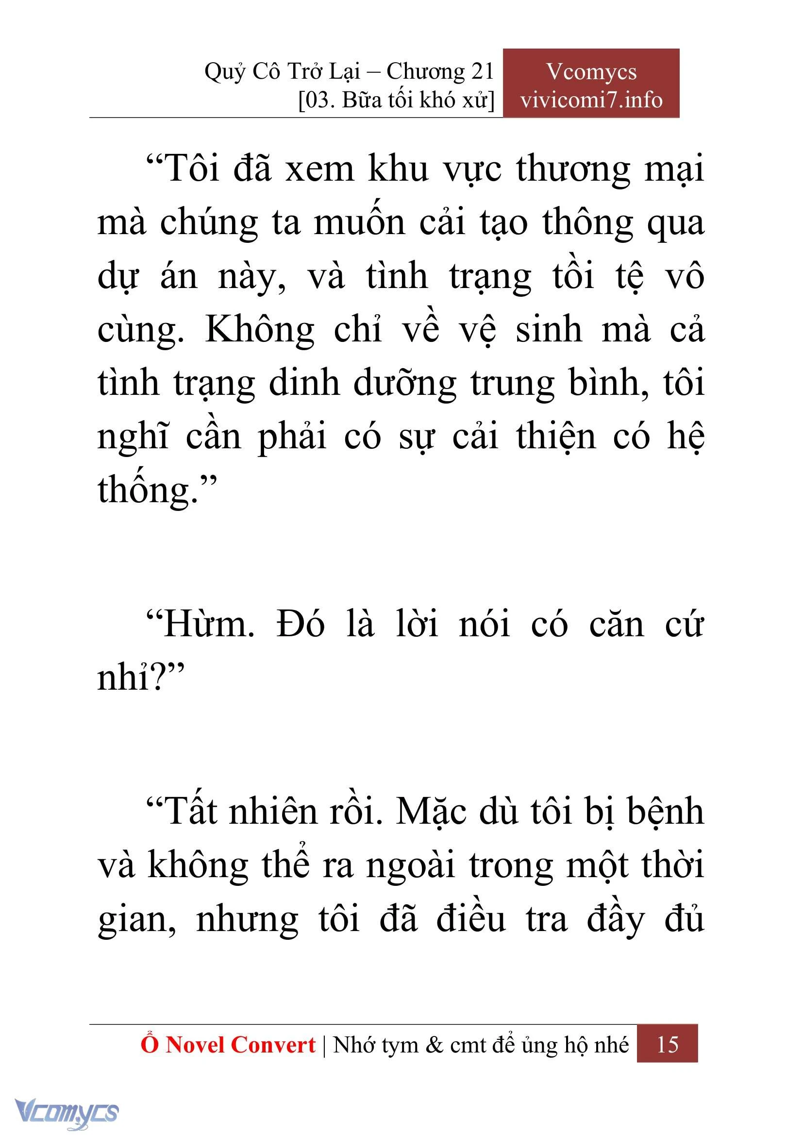 [Novel] Quý Cô Trở Lại Chapter  21 - 17